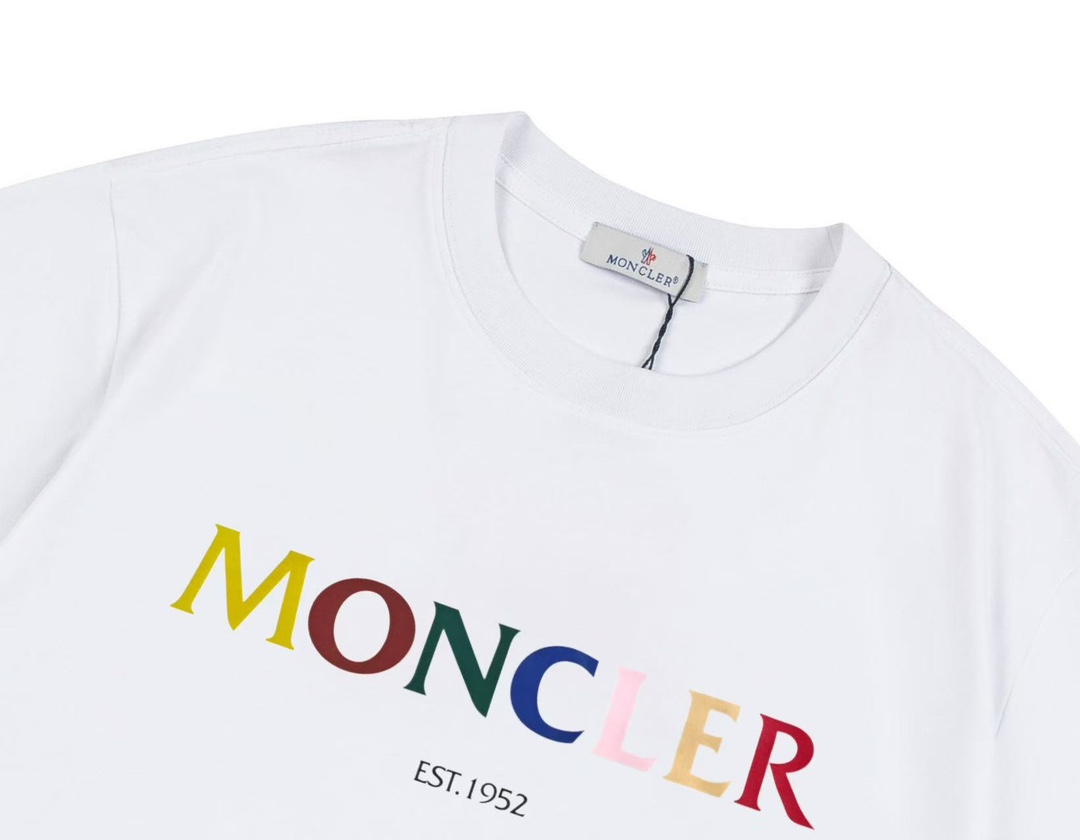 Moncler/Monkey 2025 Collection: Custom Logo Short-Sleeve Shirts in Pure Cotton - 图片 3