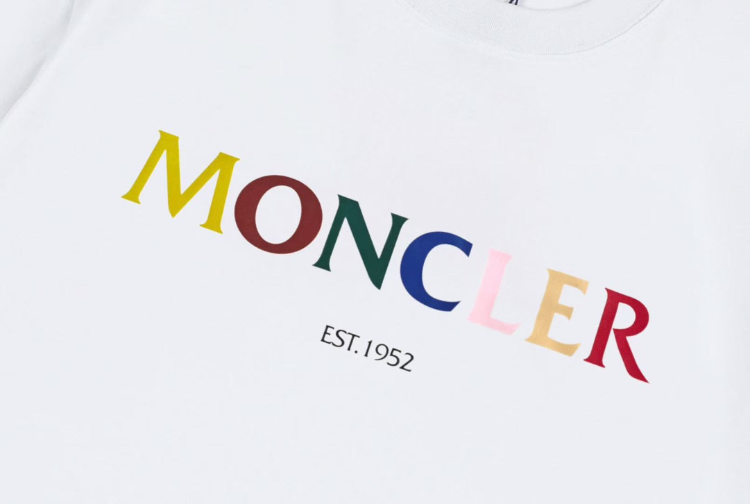 Moncler/Monkey 2025 Collection: Custom Logo Short-Sleeve Shirts in Pure Cotton - 图片 4