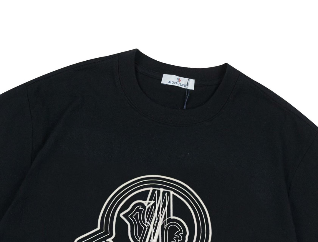 Moncler/Monkey 260G Pure Cotton Top-Level Fabric Unisex Black/White Vest Collection - 图片 3