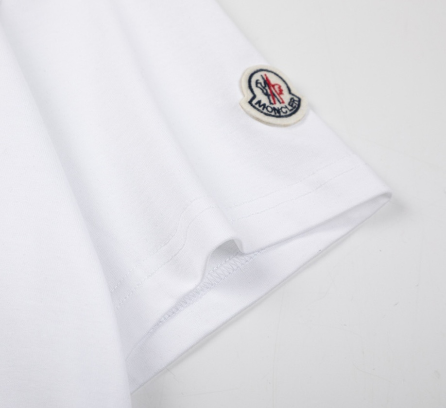 Moncler/Monkey 2025 Collection: Custom Logo Short-Sleeve Shirts in Pure Cotton - 图片 5