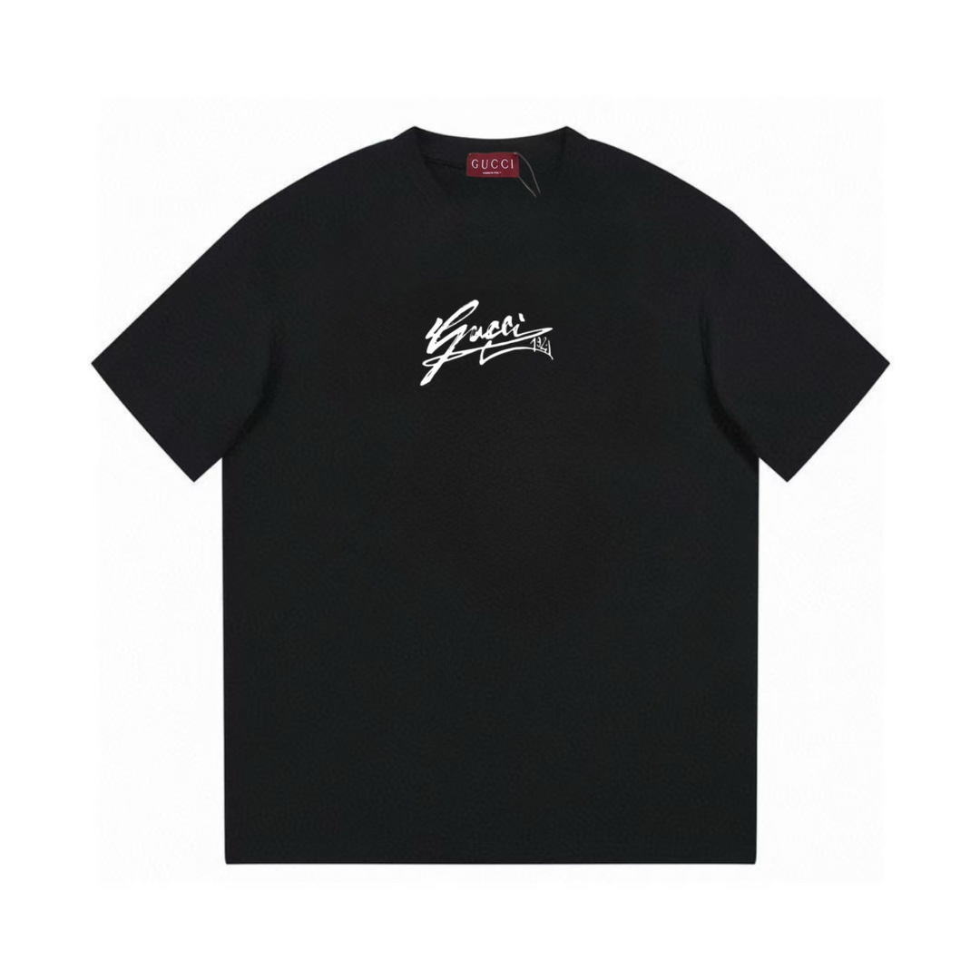 Gucci 古驰 2025 nueva colección, modelo usado por Xiao Zhan, logotipo de letras firmadas, camiseta de manga corta unisex …