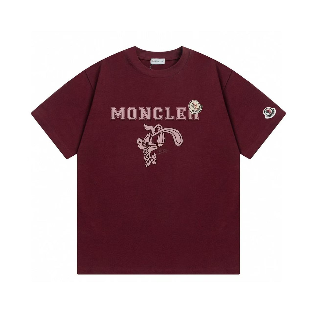 (Entrega al día siguiente) Moncler 蒙口 2025 Nuevo estilo, conejo rosa de orejas largas con logo de letras, parche person…