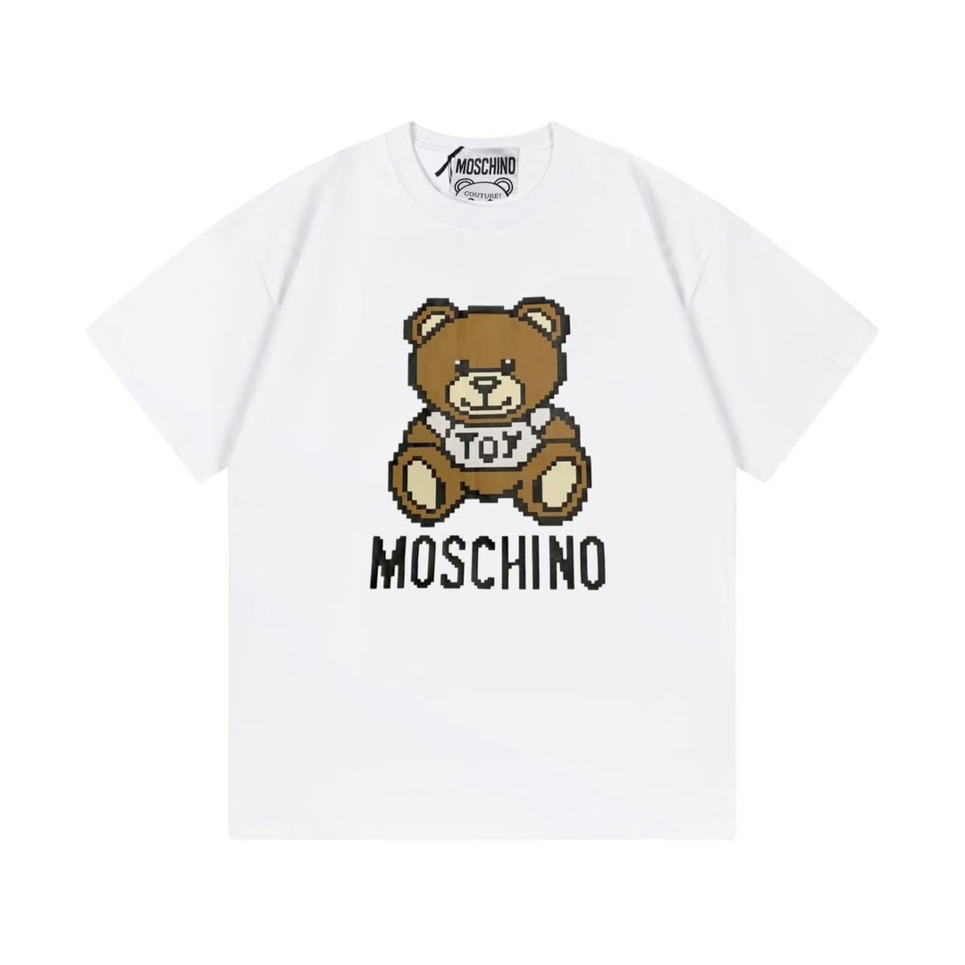 （llegada al día siguiente） Moschino 2025 nueva colección súper linda serie logo de oso 3D con letras, unisex,…