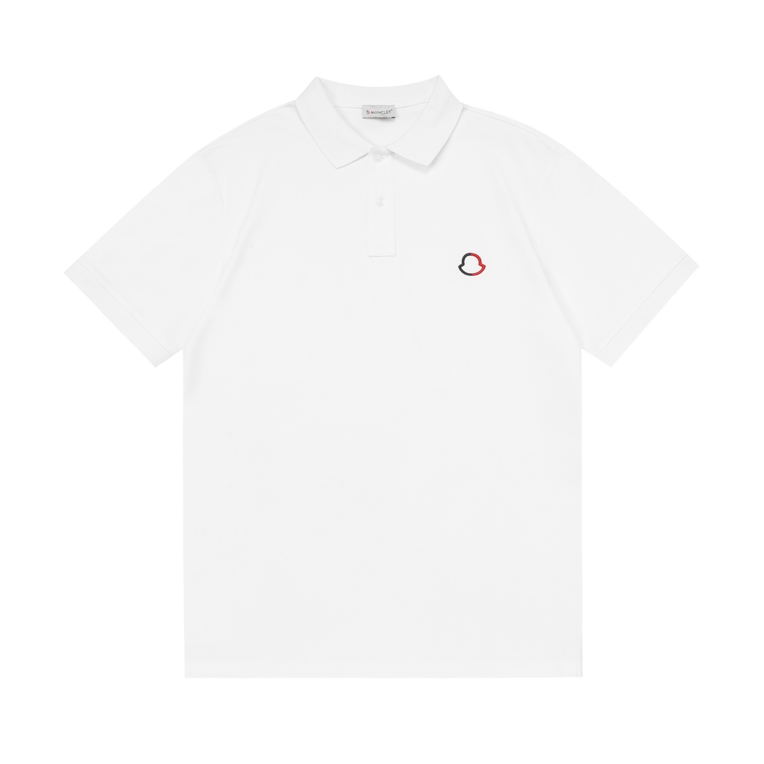 Moncler 蒙口 2025新款 撞色简约刺绣小logo 男女同款 休闲polo衫 ·定制珠地棉面料 ·进口田岛机刺绣工艺 ·领标吊牌主唛三标齐全 颜色：白色 尺码：M-XXXL