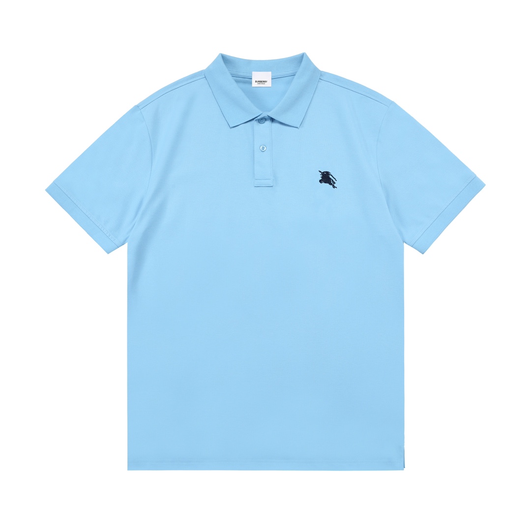 Burberry 2025 nuevo logotipo bordado clásico del caballo de guerra, mismo estilo para hombres y mujeres, polo casual ·T…