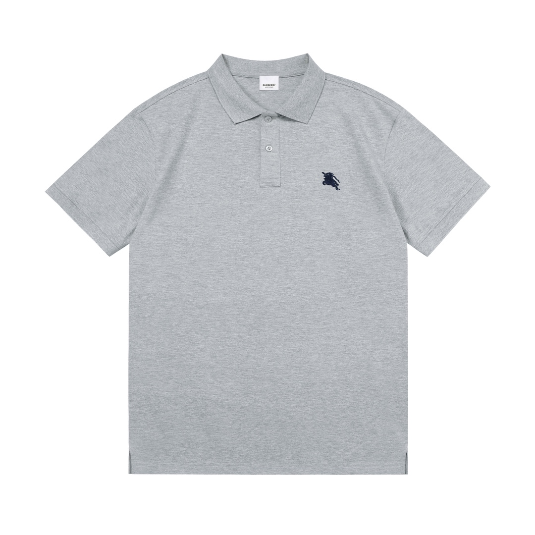 Burberry 2025, nuevo estilo, logotipo bordado de caballo de guerra clásico, mismo estilo para hombres y mujeres, polo i…