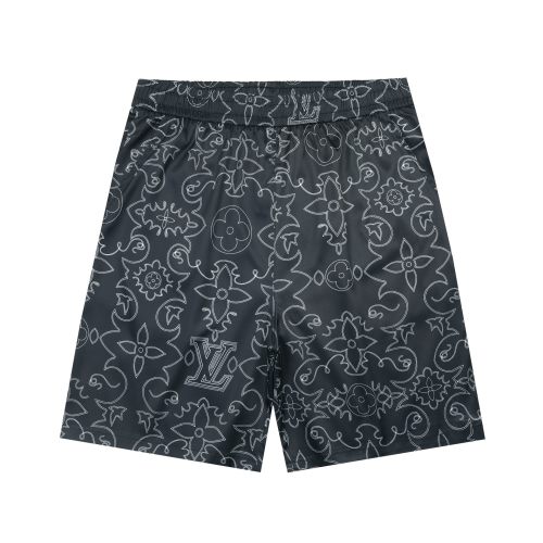 Louis Vuitton 2025 Digital Print Silk Blend Men's Beach Shorts 1 Louis Vuitton 2025 Digital Print Silk Blend Men's Beach Shorts