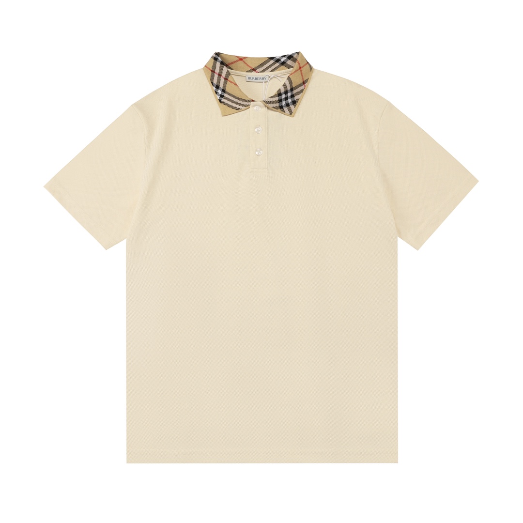Burberry 2025, nuevo estilo, cuello plano a máquina con bloques de color personalizados, el mismo estilo para hombres y…