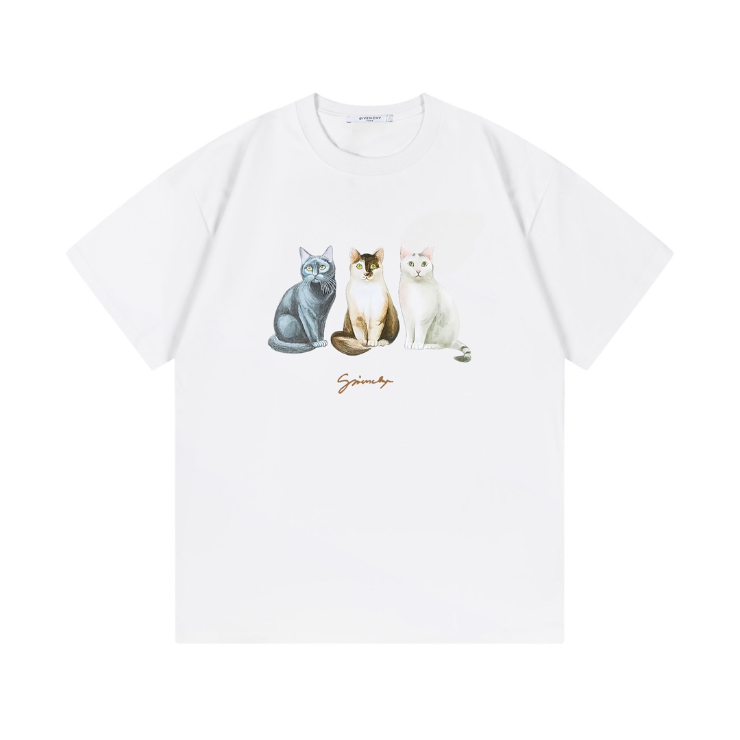 Nuevo modelo de Givenchy 2025, sincronización del sitio web oficial, logo de tres gatos, mismo estilo para hombres y mu…