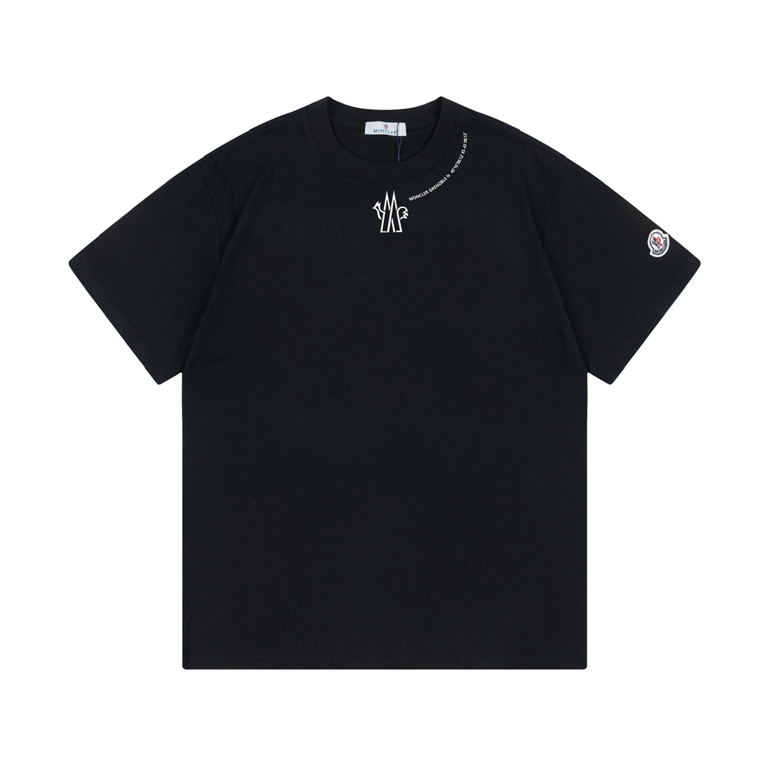 Moncler Montclair 2025 nuevo modelo, sincronizado con la web oficial, logo de letras con collar, unisex, camiseta de ma…