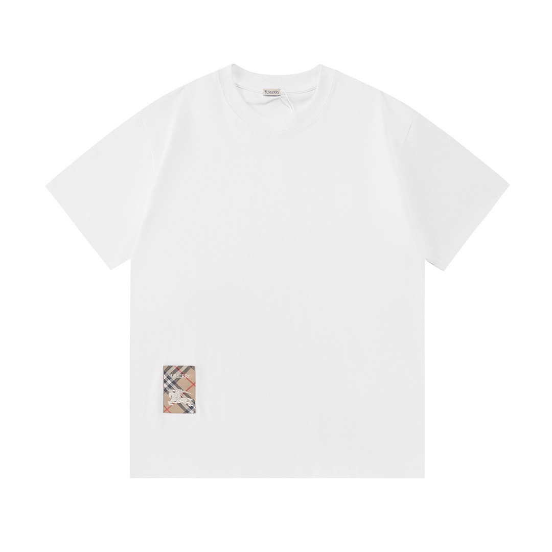 חולצת Burberry לגו מכובס קלאסי בגדיסה קצרה לשנת 2026