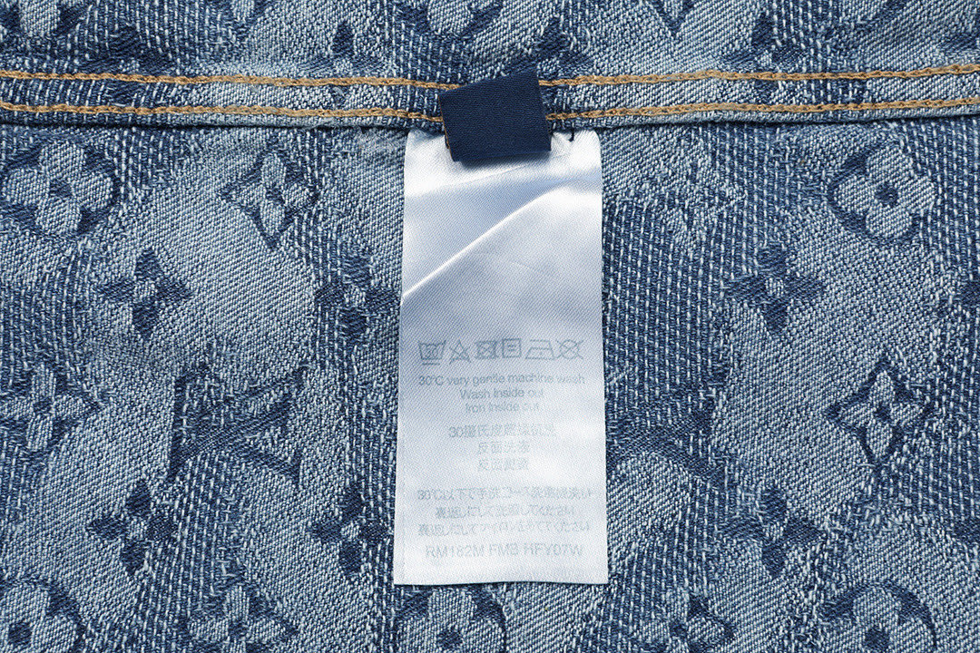 Louis Vuitton Louis Vuitton 路易威登 LV 驴家 2026新款 暗纹提花三叶草logo 牛仔衬衫