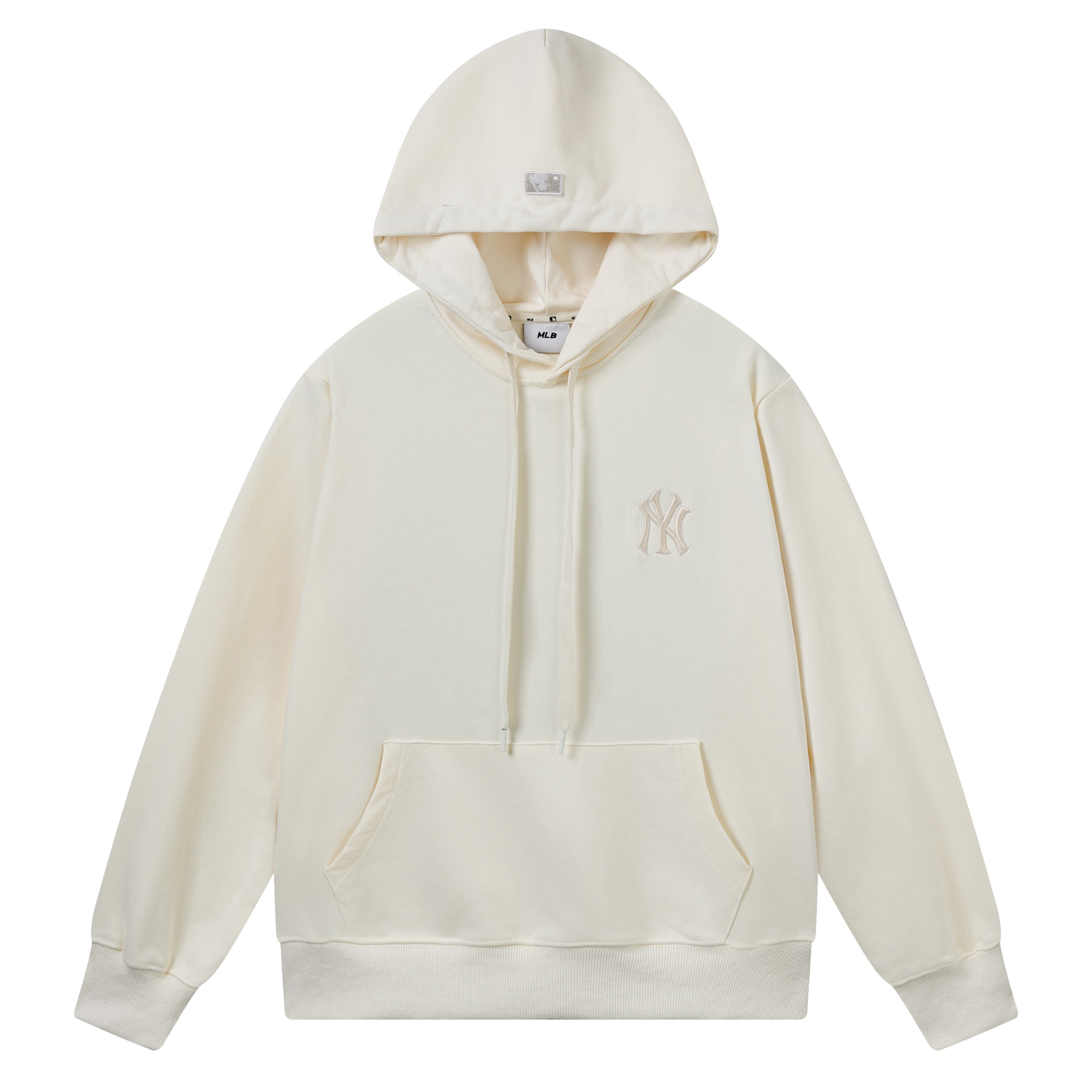 V857# MLB官方男女情侣复古老花大LOGO连帽套头卫衣25秋季新款HDM04 面料:380克纯棉羊毛圈 颜色: 黑色 奶油色 (建议110斤以内) M(建议130斤以内) L(建议150斤以内) xL(建议170斤以内) xxL(建议200斤以内)