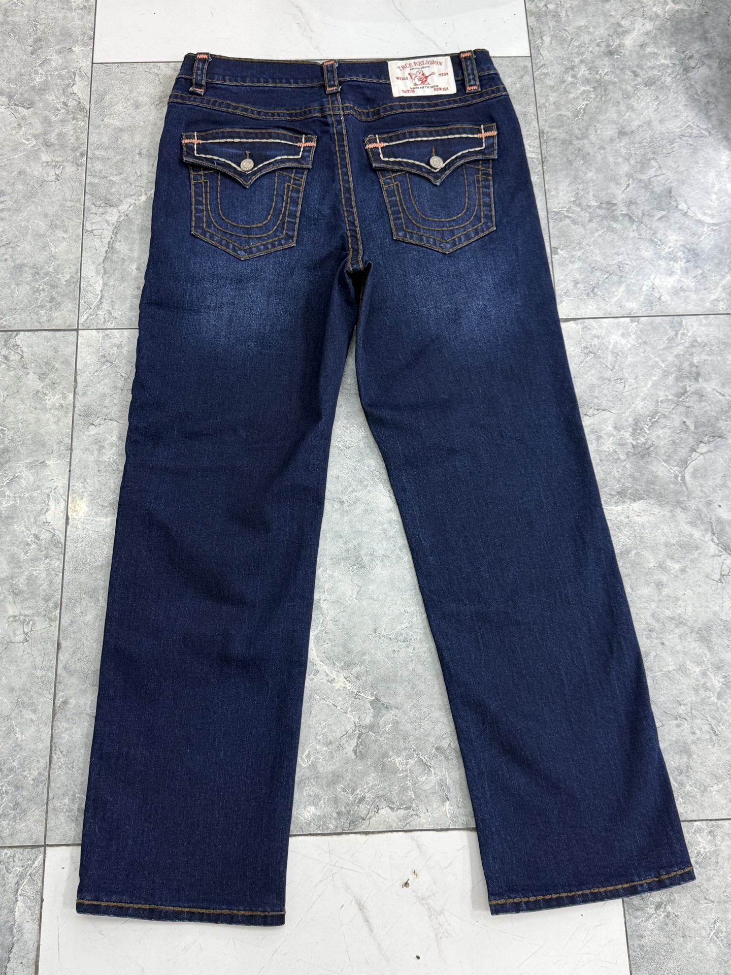 True Religion Men's Rocco Relaxed Straight Jeans Dark Wash Denim 7 i1752314305350 9300 0 5