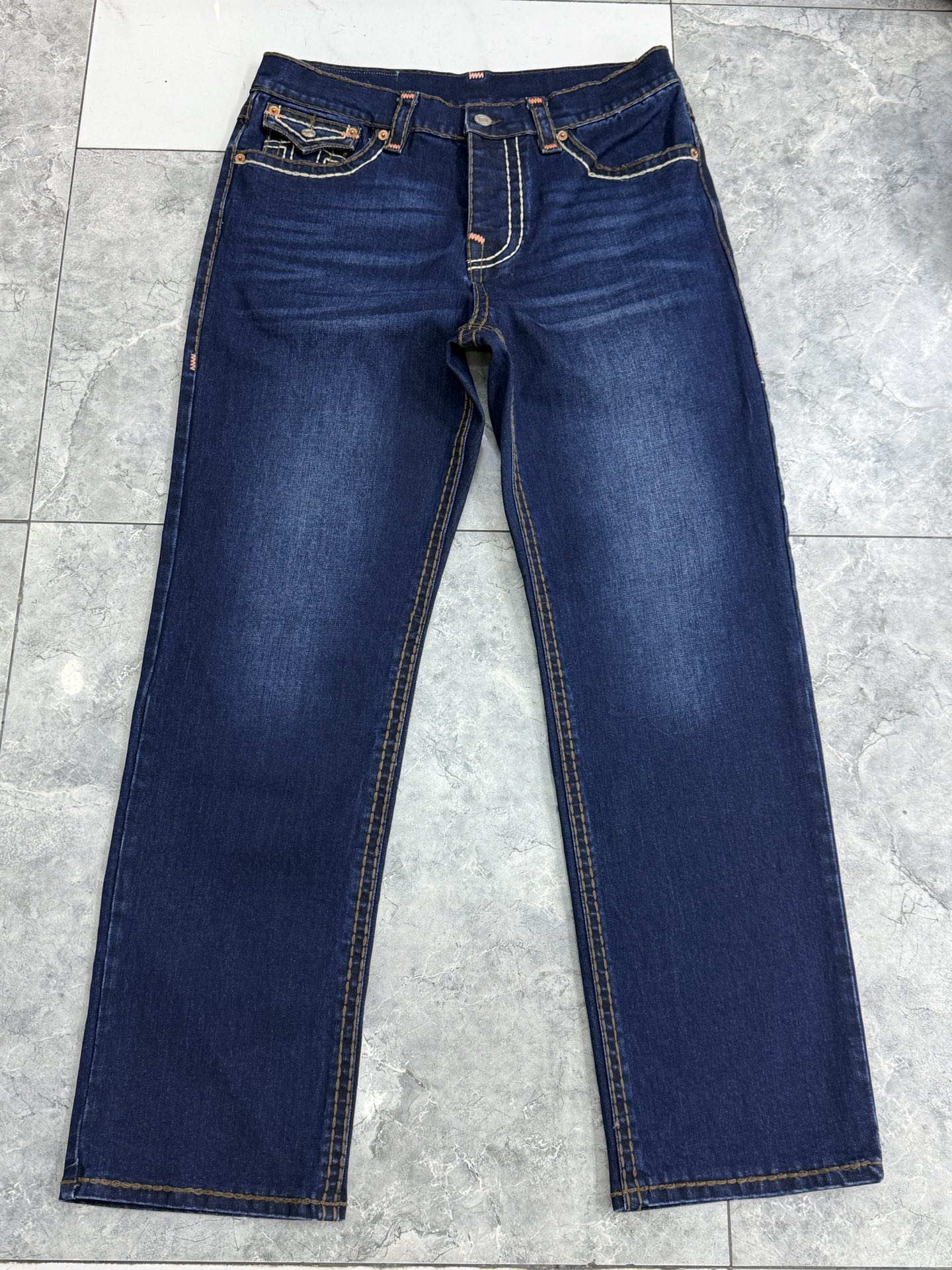 True Religion Men's Rocco Relaxed Straight Jeans Dark Wash Denim 2 i1752314306693 1479 0 0
