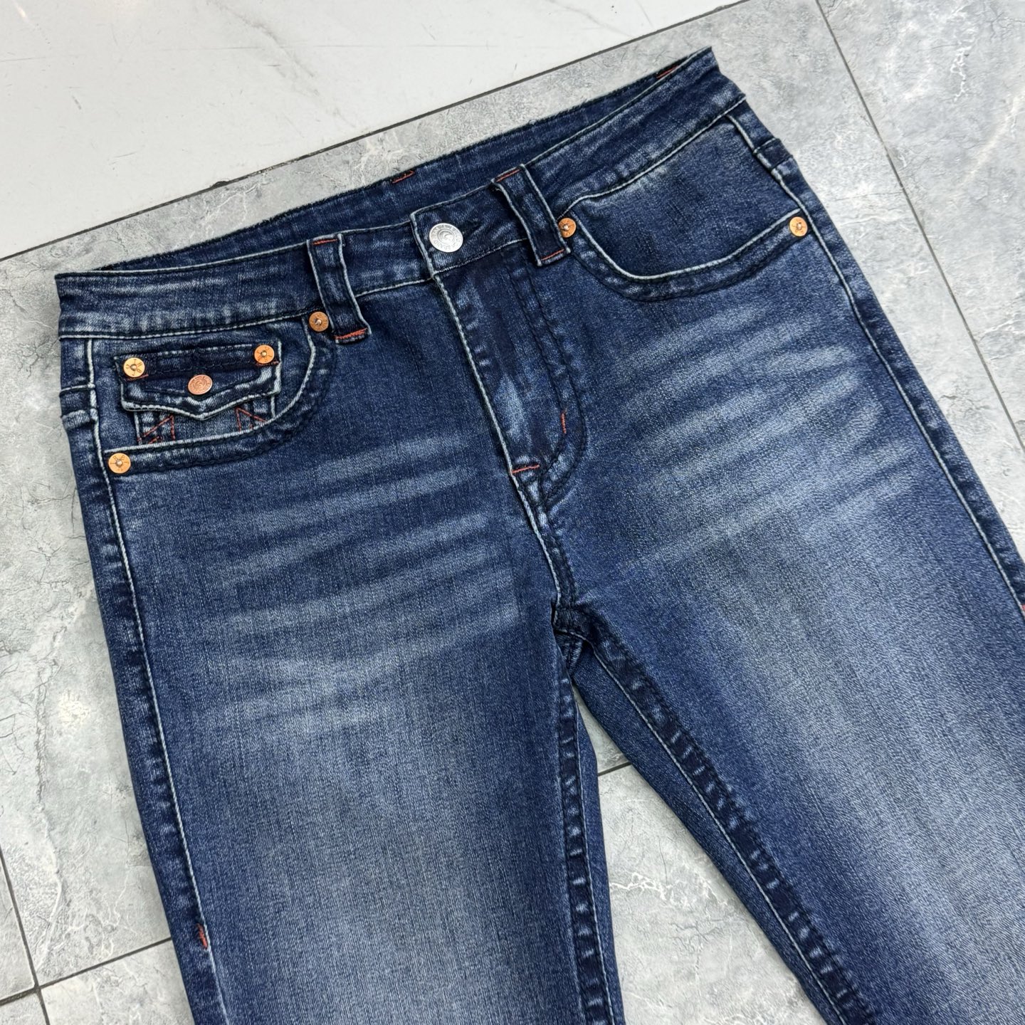 True Religion Men's Jeans - Slim Fit, Dark Wash, Sizes 30-40, New Style 2 i1752314333380 8479 0 1