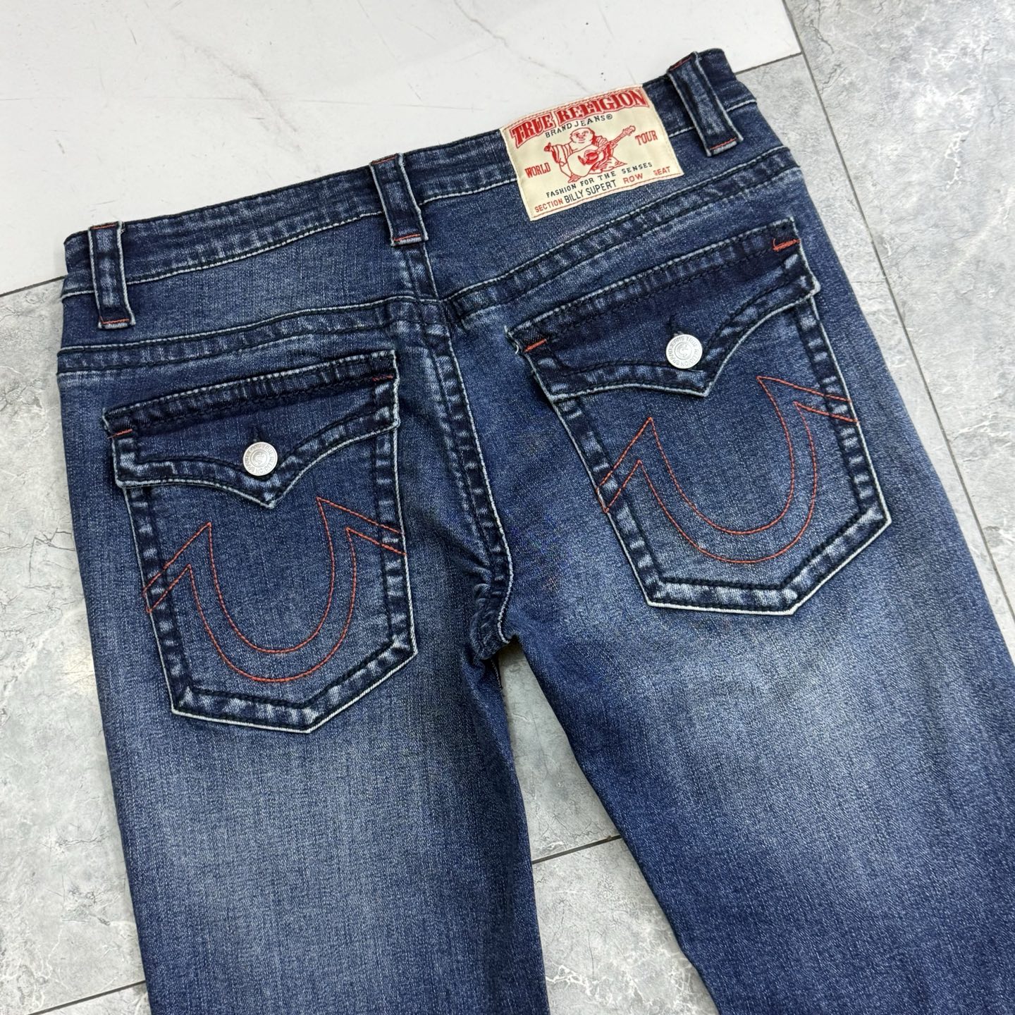 True Religion Men's Jeans - Slim Fit, Dark Wash, Sizes 30-40, New Style 4 i1752314333424 7189 0 3