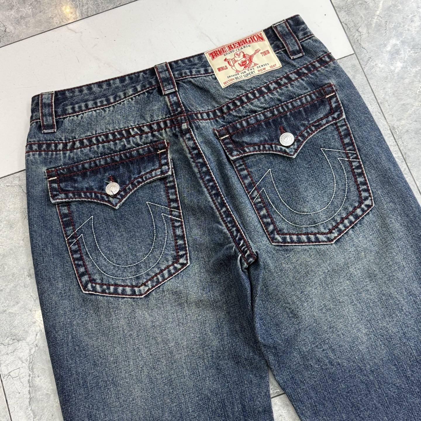 True Religion Men's Straight Leg Jeans Distressed Denim New Style Sizes 30-40 4 i1752314348017 235 0 3