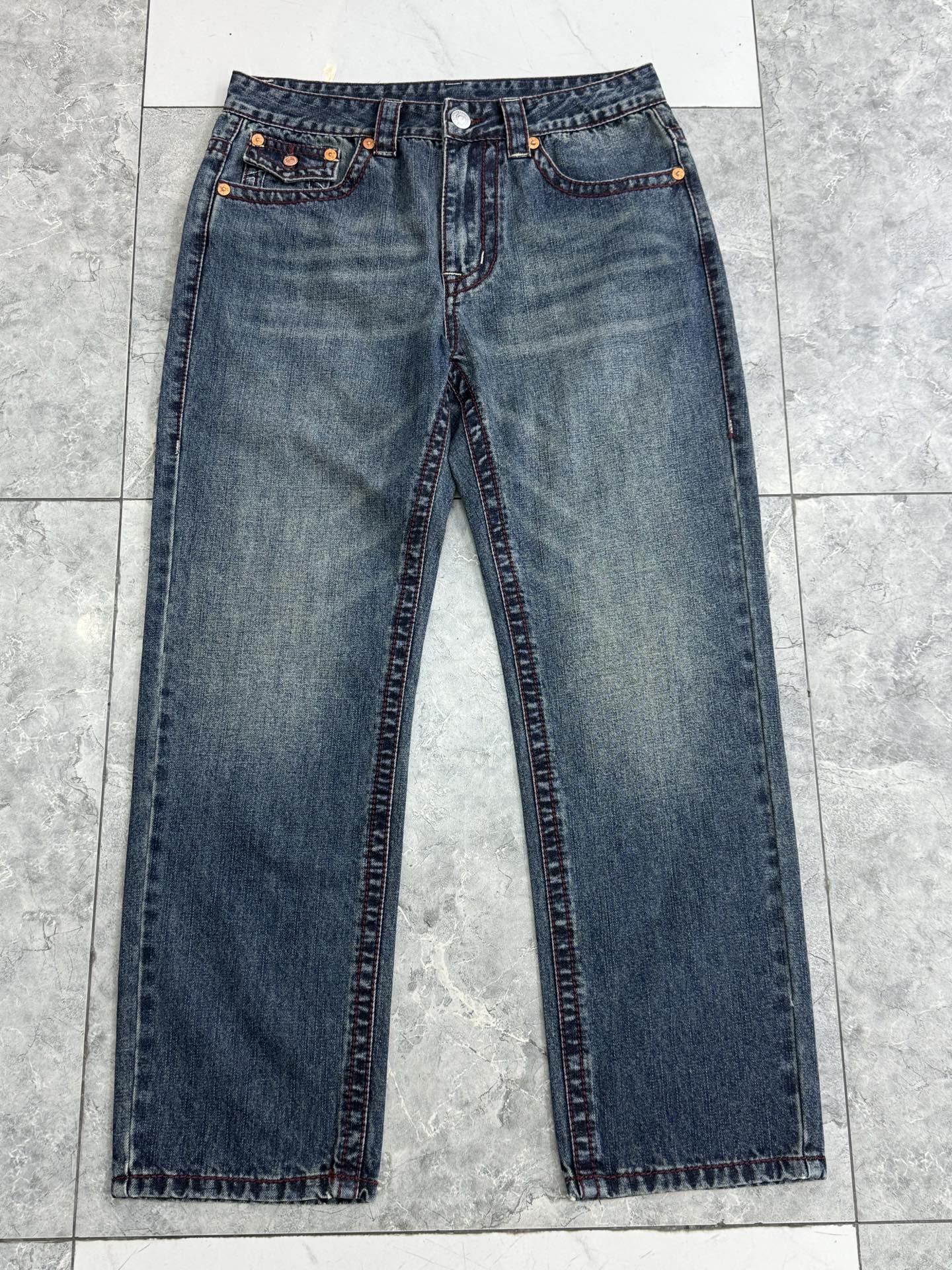 True Religion Men's Straight Leg Jeans Distressed Denim New Style Sizes 30-40 1 i1752314348260 4021 0 0