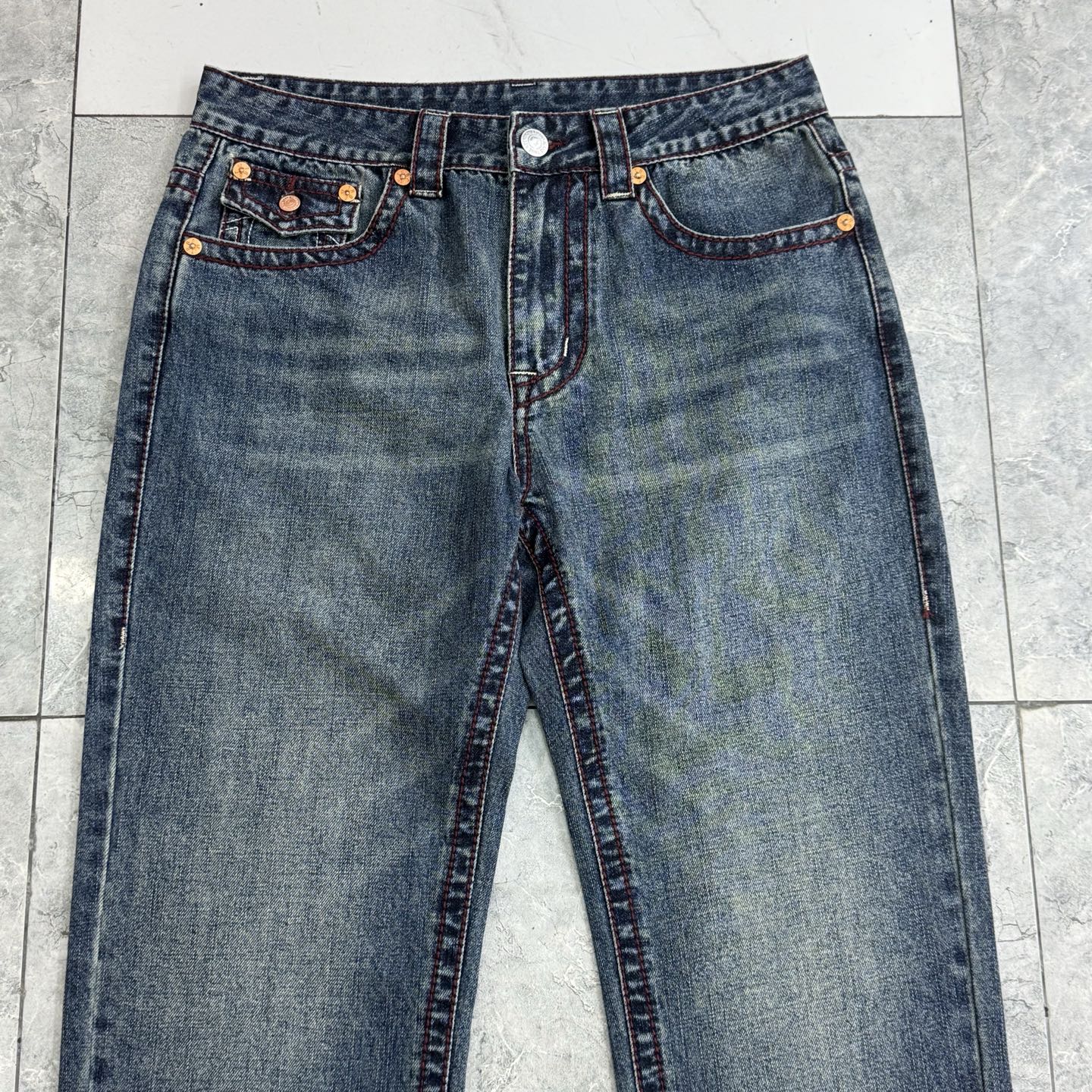 True Religion Men's Straight Leg Jeans Distressed Denim New Style Sizes 30-40 3 i1752314350826 5616 0 2