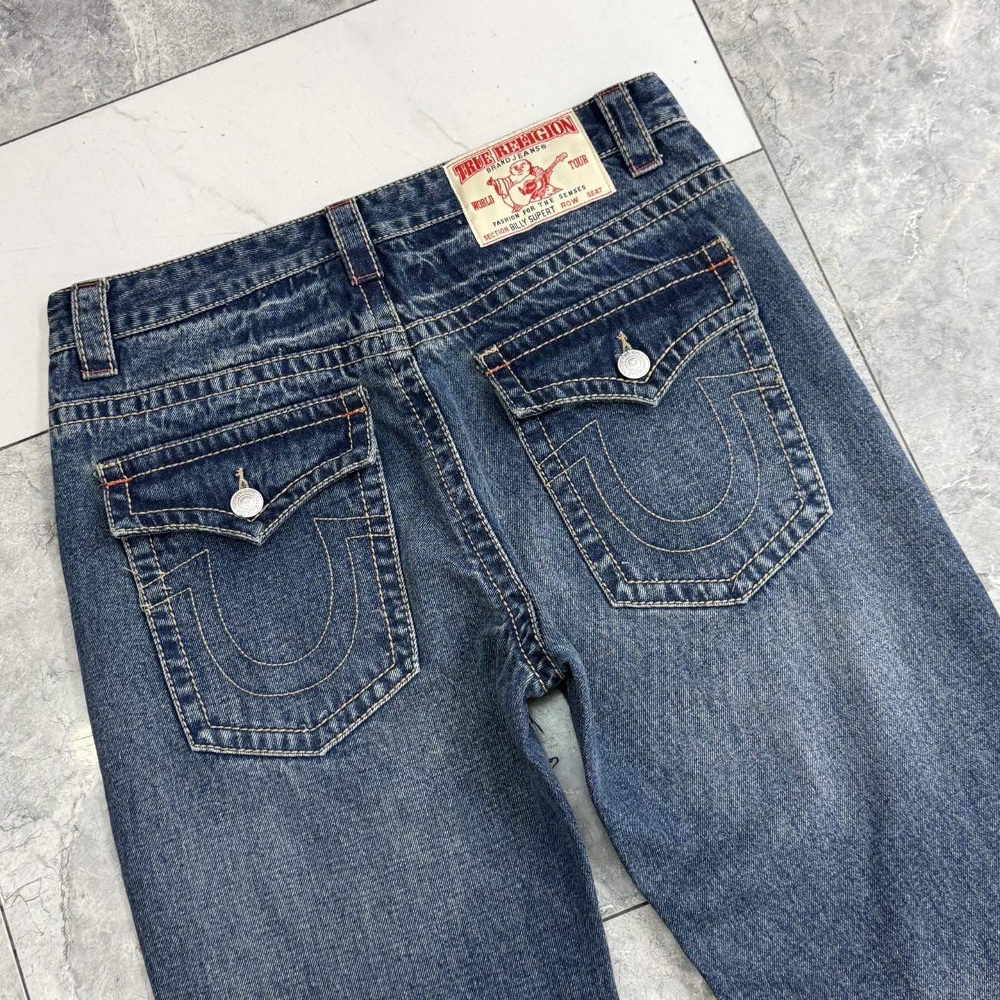 True Religion Men's Straight Leg Jeans Distressed Denim 5 i1752314455362 4577 0 4