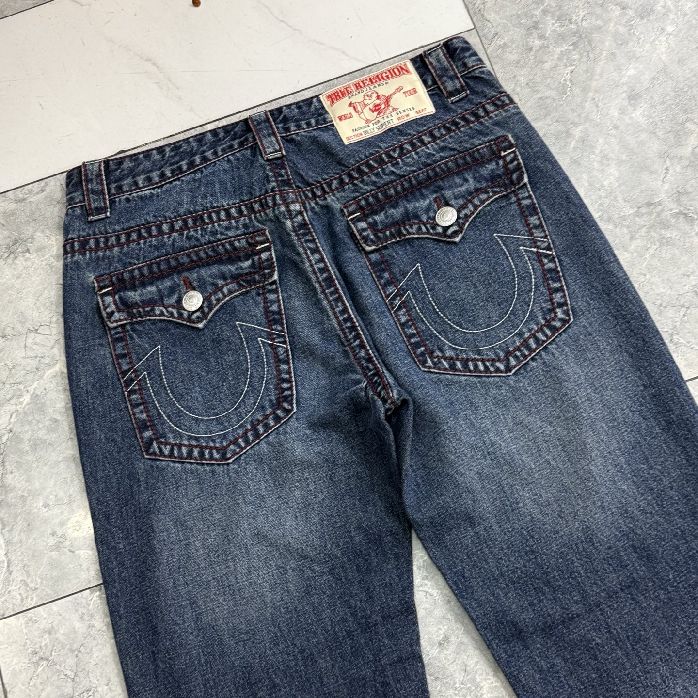True Religion Jeans - Straight Leg, Dark Wash Denim, Classic Style 4 i1752314472395 5045 0 3