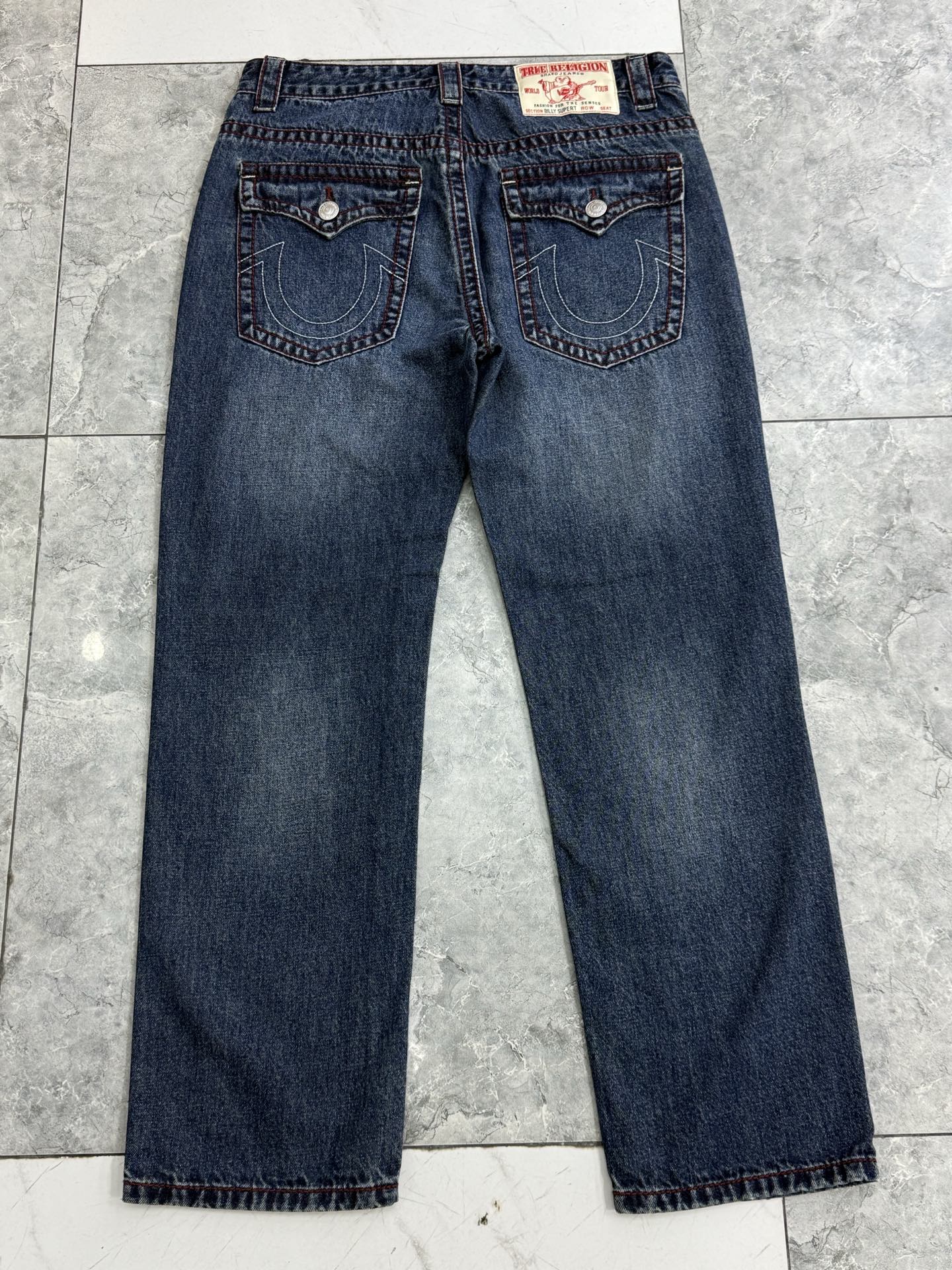 True Religion Jeans - Straight Leg, Dark Wash Denim, Classic Style 6 i1752314472518 2641 0 5