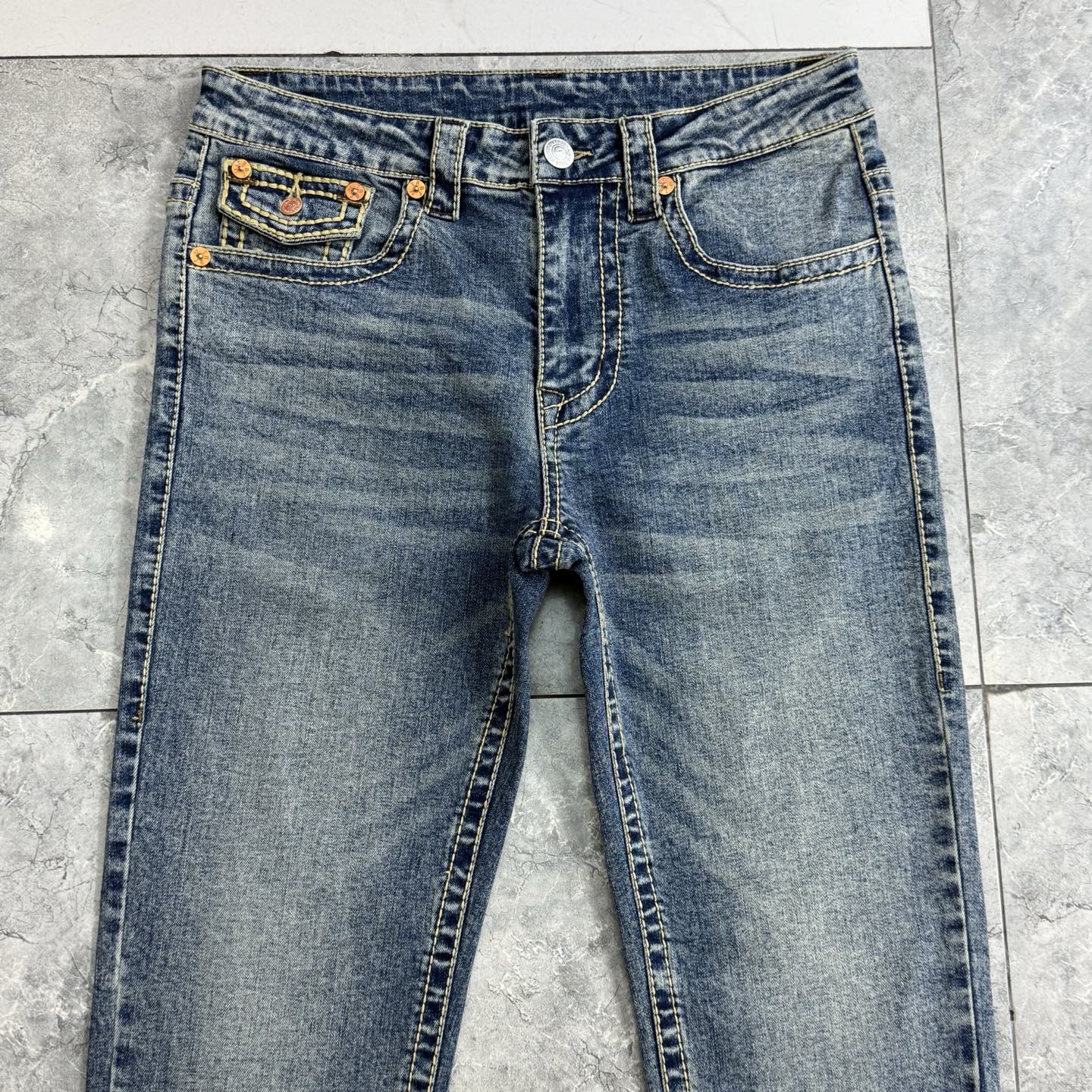 True Religion Jeans New Style Denim Pants Straight Leg For Men Size 30-40 2 i1752314485609 1718 0 1