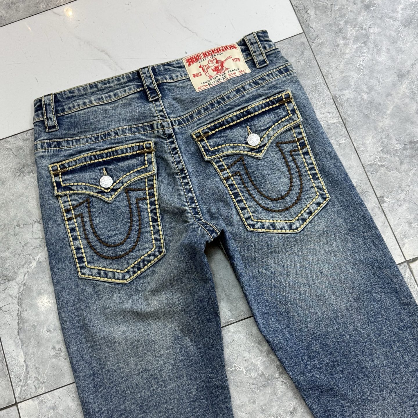 True Religion Jeans New Style Denim Pants Straight Leg For Men Size 30-40 4 i1752314485674 6435 0 3