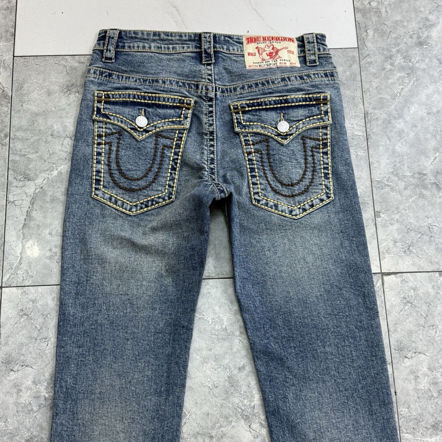 True Religion Jeans New Style Denim Pants Straight Leg For Men Size 30-40 5 i1752314486820 6078 0 4