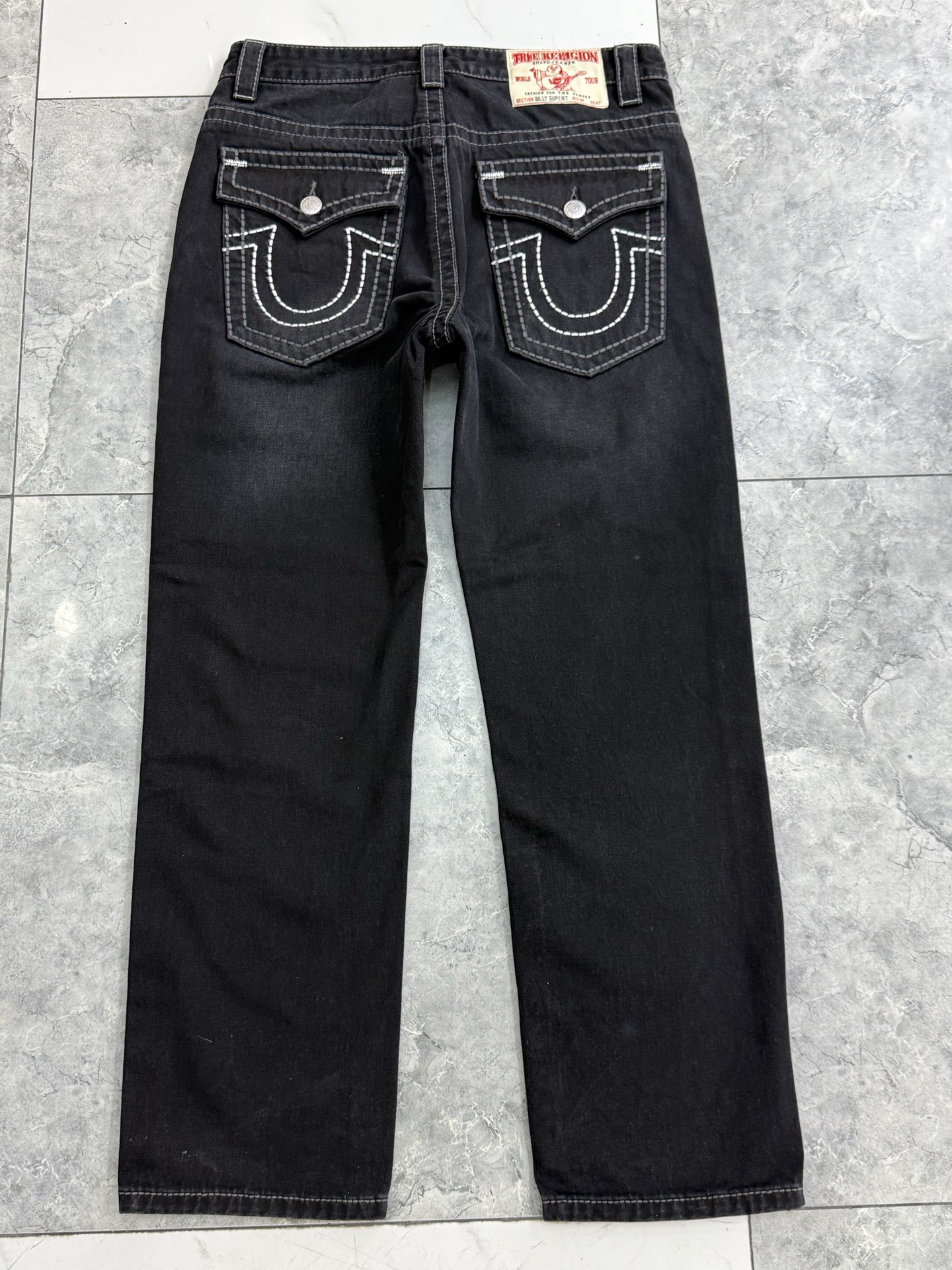 True Religion Men's Straight Leg Jeans Regular Fit - Size 30-40 6 i1752314580518 2472 0 5