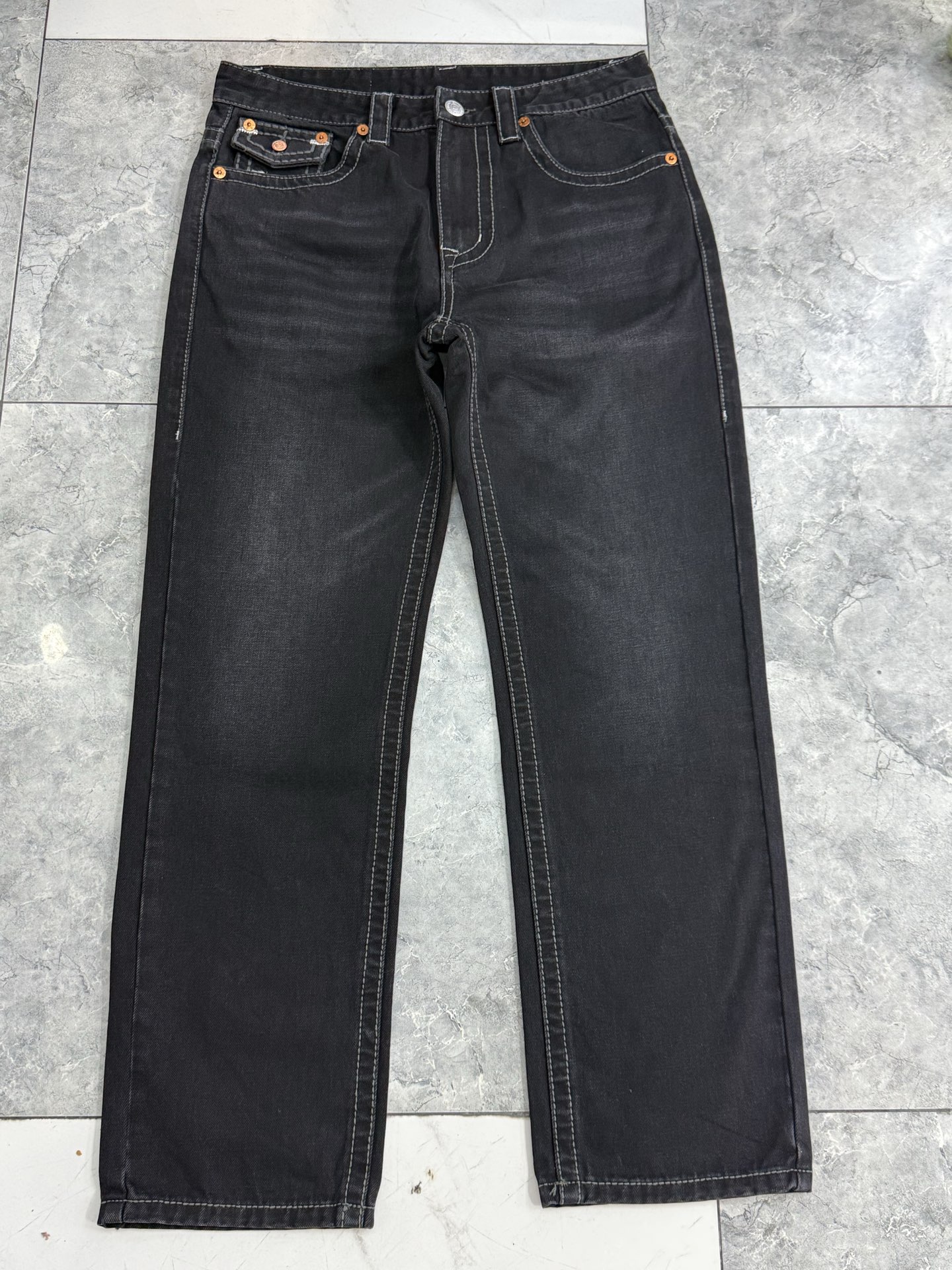 True Religion Men's Straight Leg Jeans Regular Fit - Size 30-40 1 i1752314585647 4011 0 0