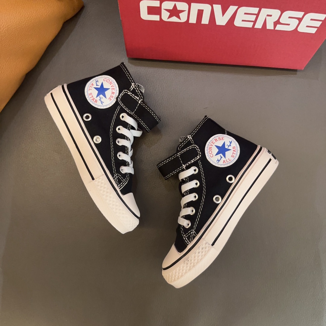 图片[6]-匡威魔术贴松紧带童鞋 26-37码 穿匡威的季节来啦！官方卖到爆！经典白搭，不挑衣服，怎么搭配都好看😍！帆布材质舒适透气！魔术贴方便孩子穿脱！-选品中心