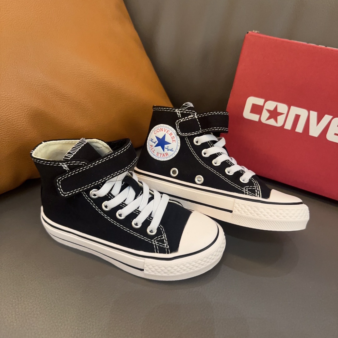 图片[4]-匡威魔术贴松紧带童鞋 26-37码 穿匡威的季节来啦！官方卖到爆！经典白搭，不挑衣服，怎么搭配都好看😍！帆布材质舒适透气！魔术贴方便孩子穿脱！-选品中心