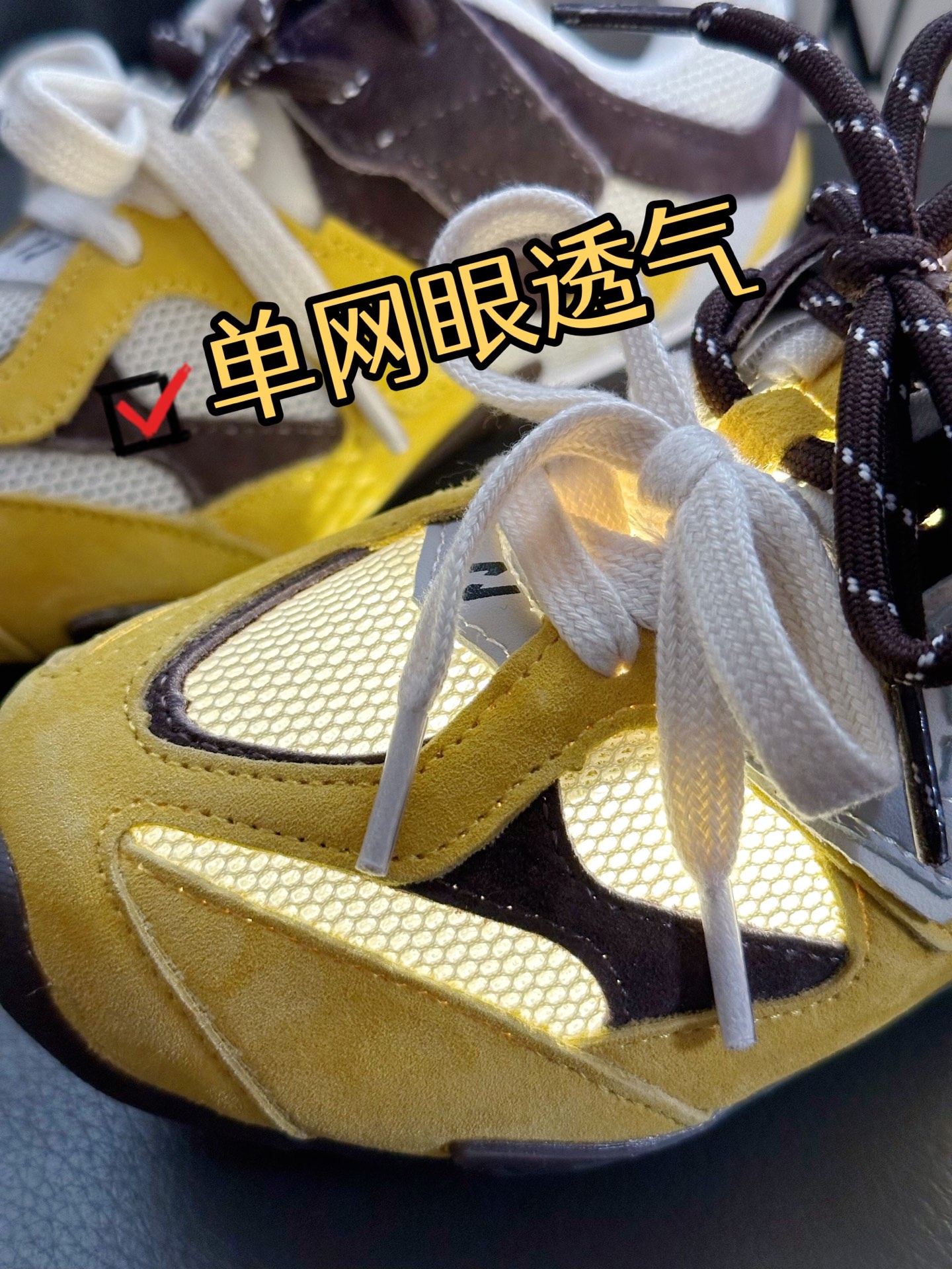 图片[7]-正品潮牌 单网眼MIUMIU联名同款28-37 夏天也要潮！超亮眼配色！鞋面采用猪八皮和单网的巧妙结合！鞋子舒适度也很高，穿上它出门游玩走再久也不累脚🦶🏻！-选品中心