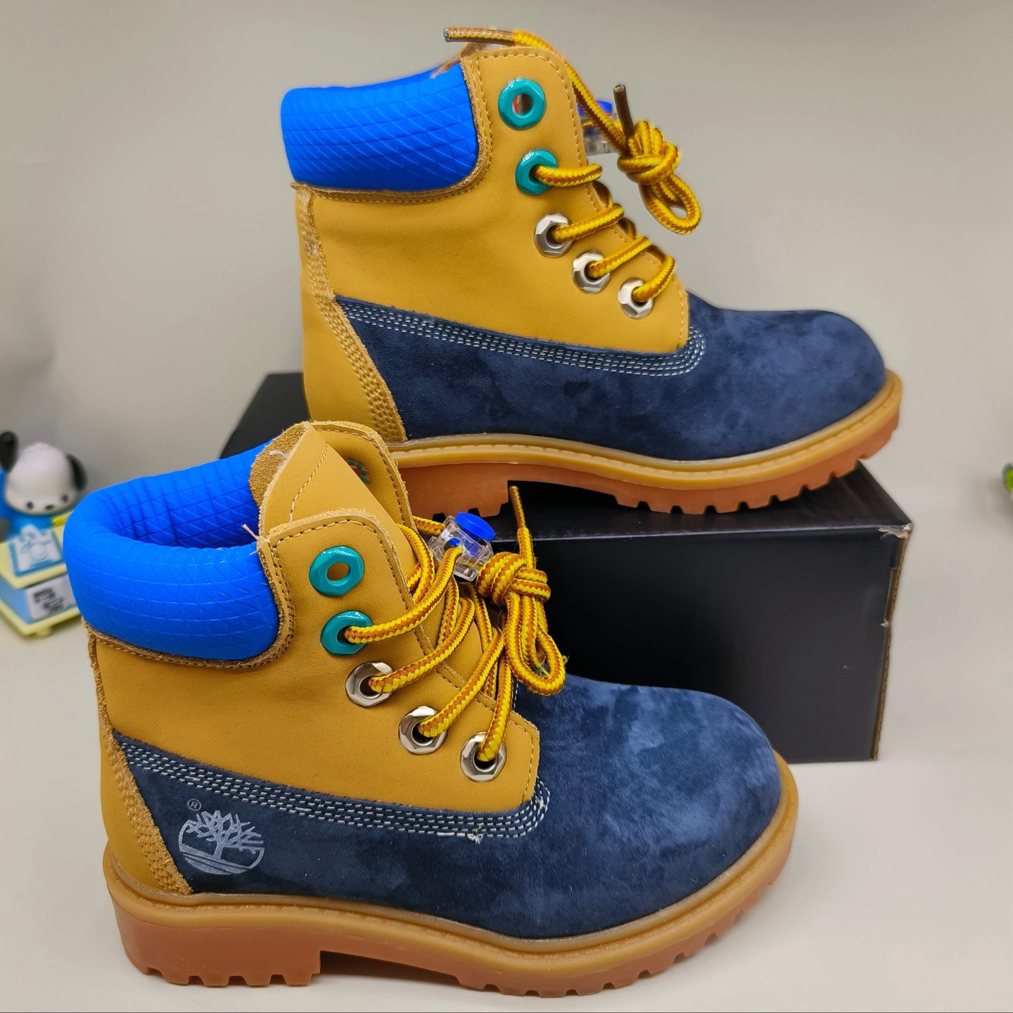 图片[7]-天伯伦高帮儿童工装靴26-37码， 经典天伯伦中帮系列🆕 优质皮料拼接，质感满满💯 橡胶耐磨防滑大底，脚感不言而喻👏🏻-选品中心