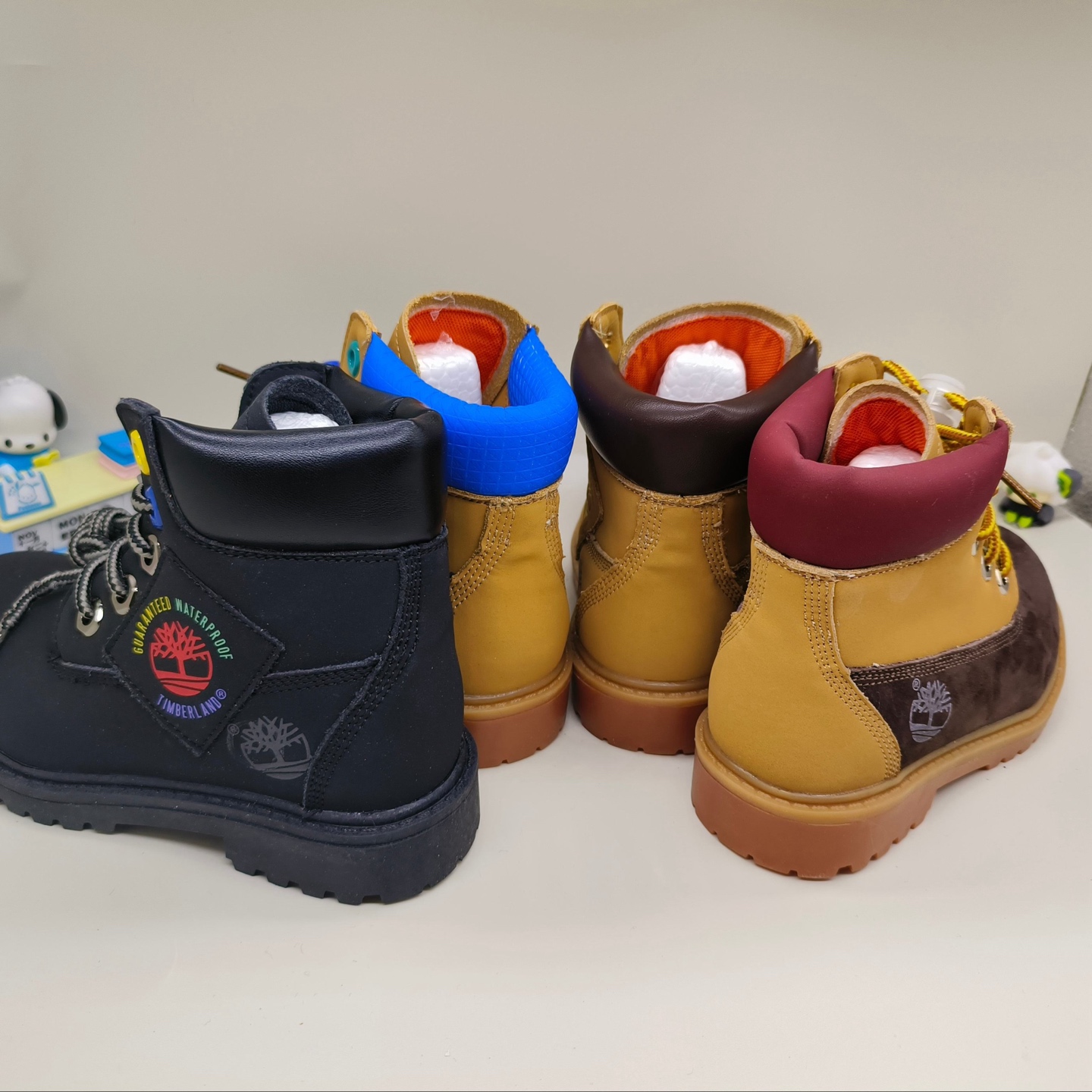 图片[2]-天伯伦高帮儿童工装靴26-37码， 经典天伯伦中帮系列🆕 优质皮料拼接，质感满满💯 橡胶耐磨防滑大底，脚感不言而喻👏🏻-选品中心