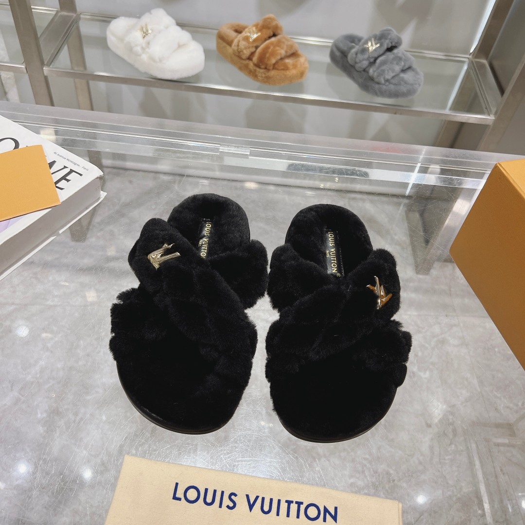 Louis Vuitton Scarpe Pantofole Mezze Agnello