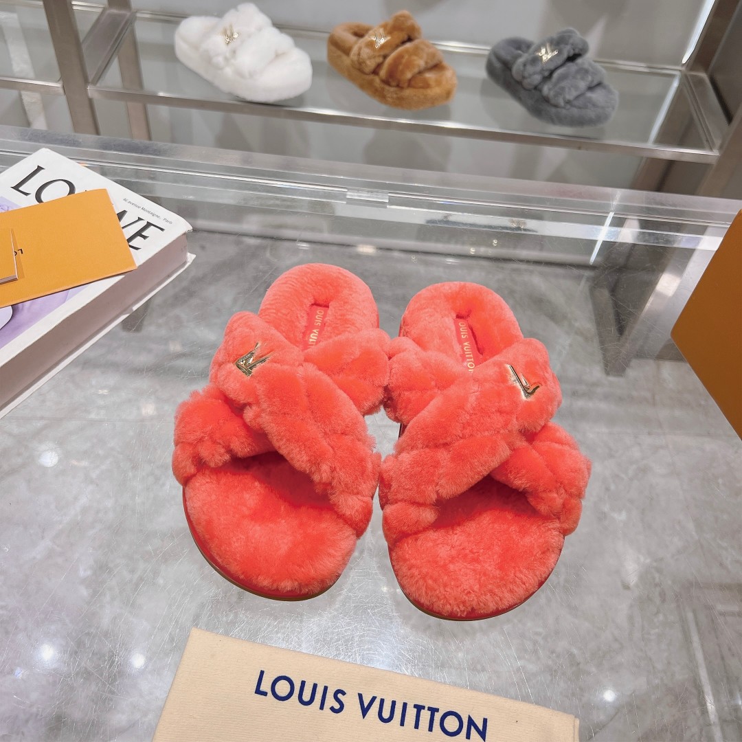 Louis Vuitton Scarpe Pantofole Mezze Agnello