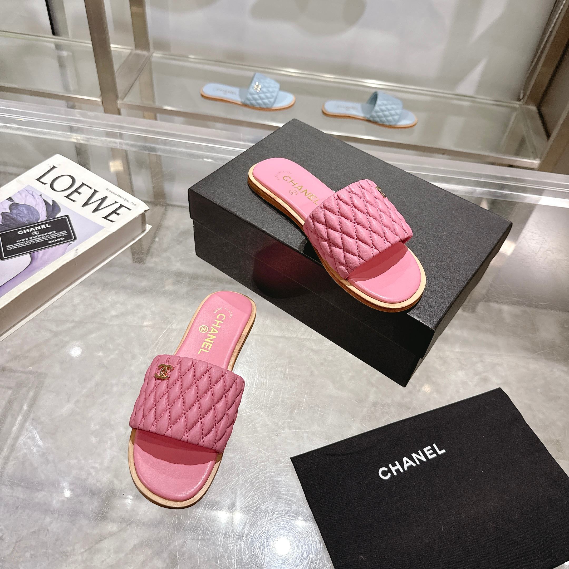 Chanel 2025SS Lambskin Quilted Heeled Sandals Slides 6 a1745127812357 0261