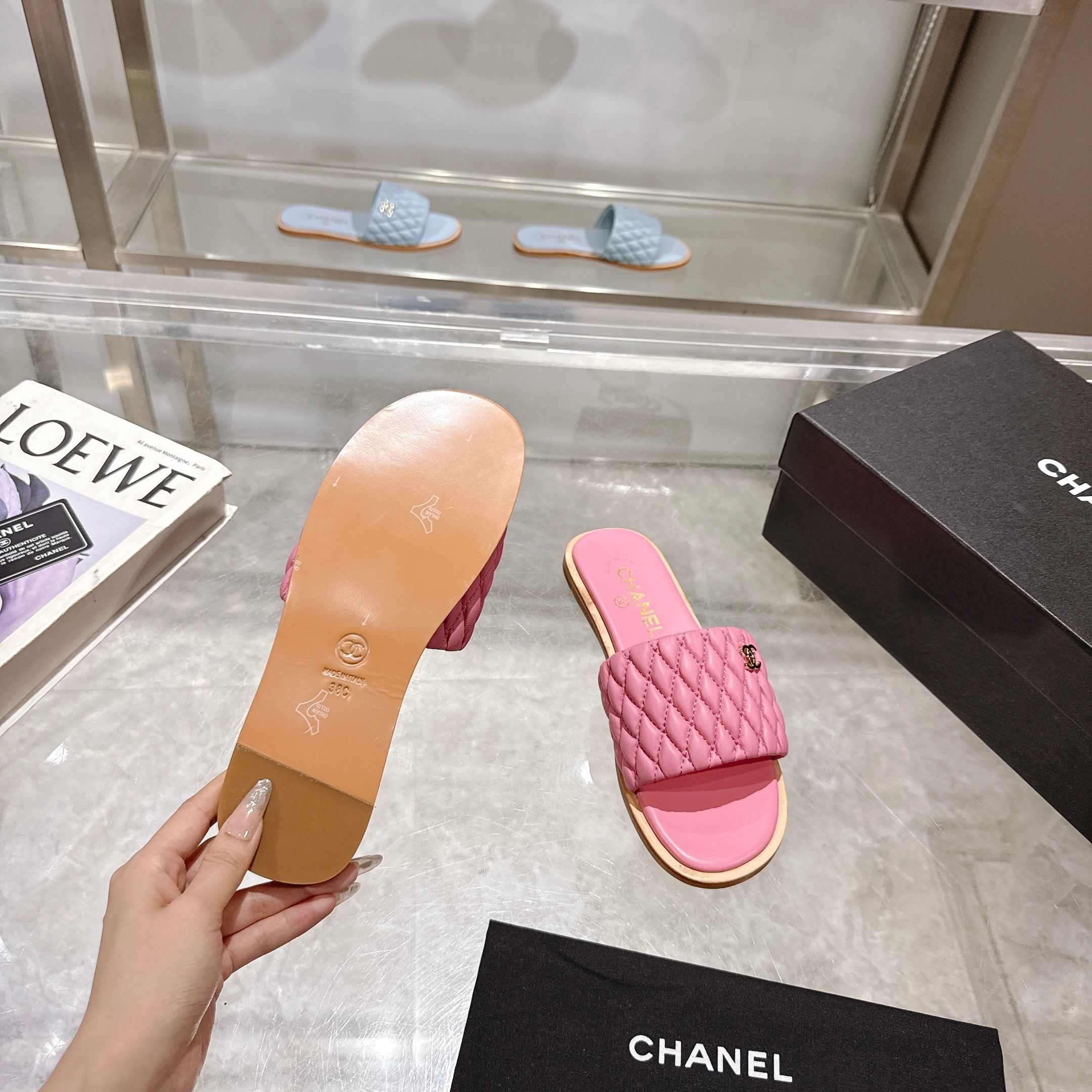 Chanel 2025SS Lambskin Quilted Heeled Sandals Slides 10 a1745127815640 7252