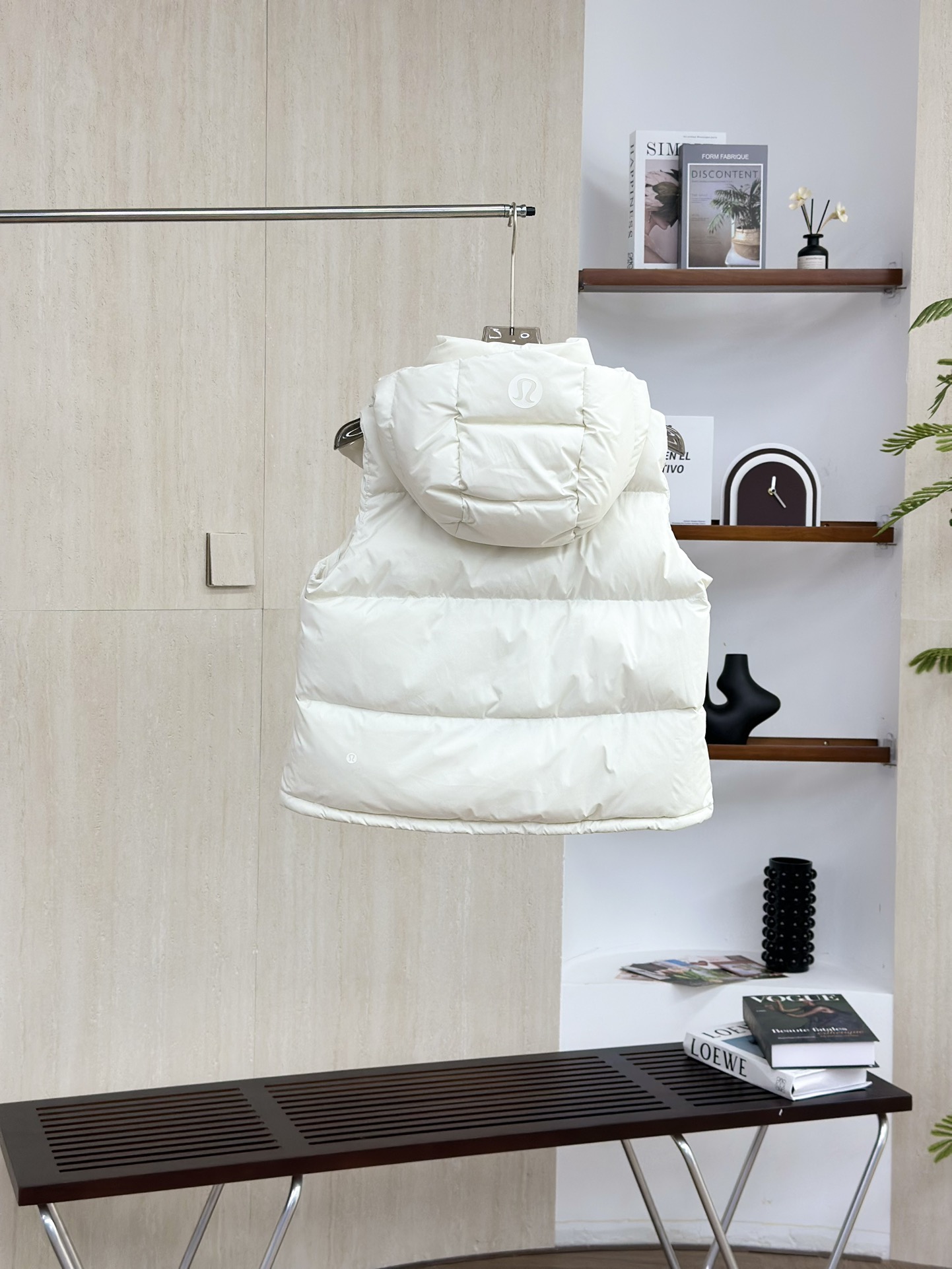 白色Lululemon/露露乐檬 马甲羽绒服 新品 LW4BTOS女款#lululemon轻薄羽绒服