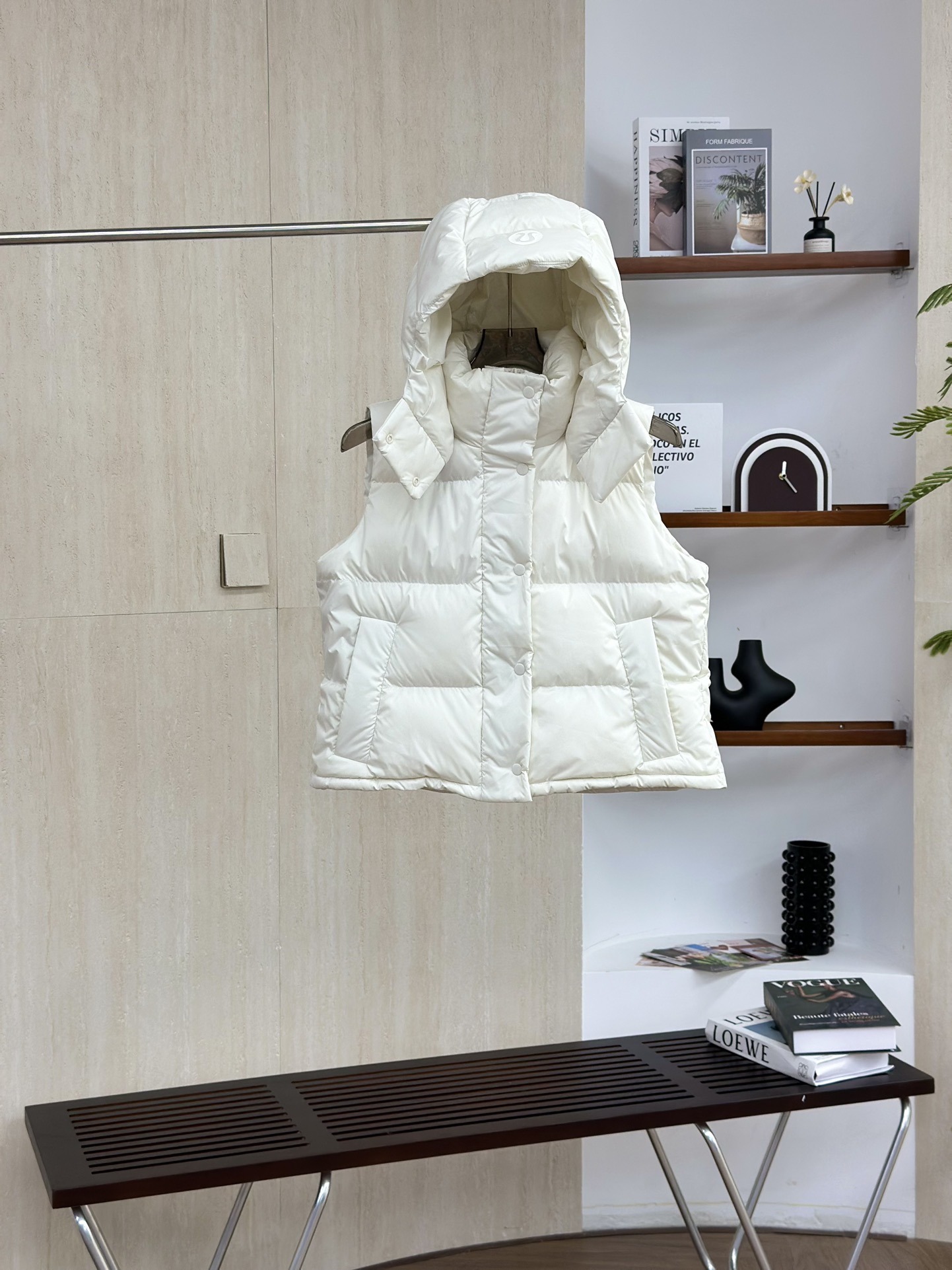 白色Lululemon/露露乐檬 马甲羽绒服 新品 LW4BTOS女款#lululemon轻薄羽绒服