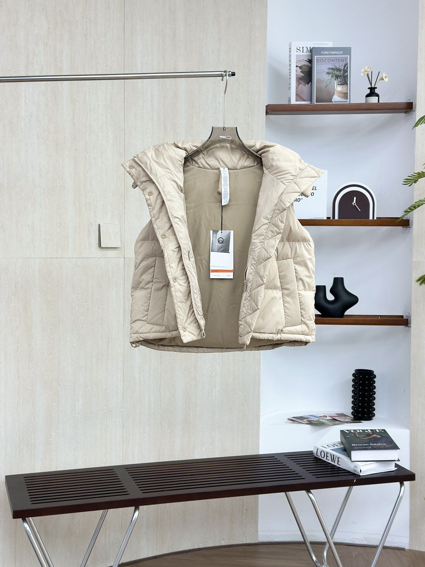 卡其色Lululemon/露露乐檬 马甲羽绒服 新品 LW4BTOS女款#lululemon轻薄羽绒服