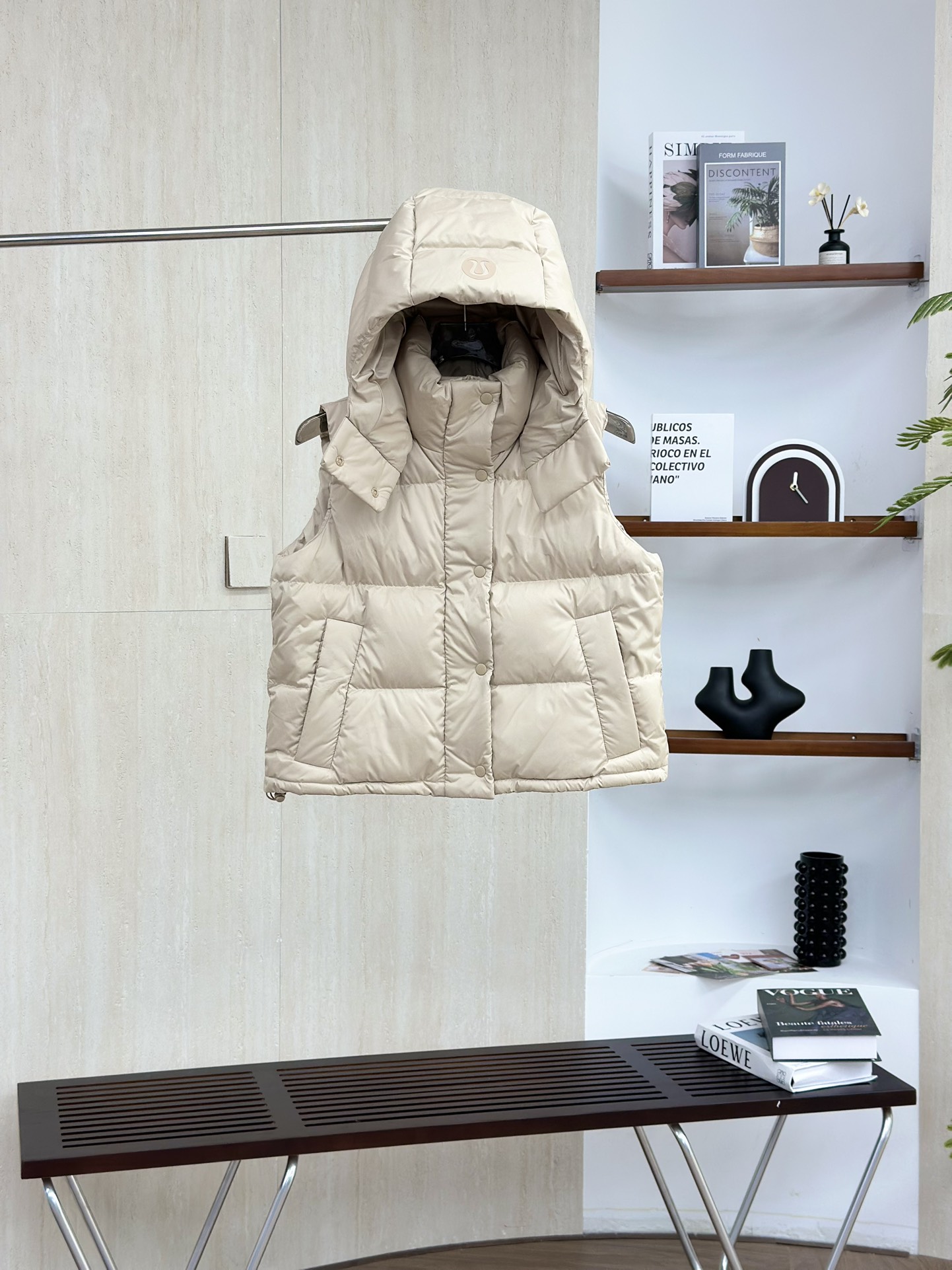 卡其色Lululemon/露露乐檬 马甲羽绒服 新品 LW4BTOS女款#lululemon轻薄羽绒服