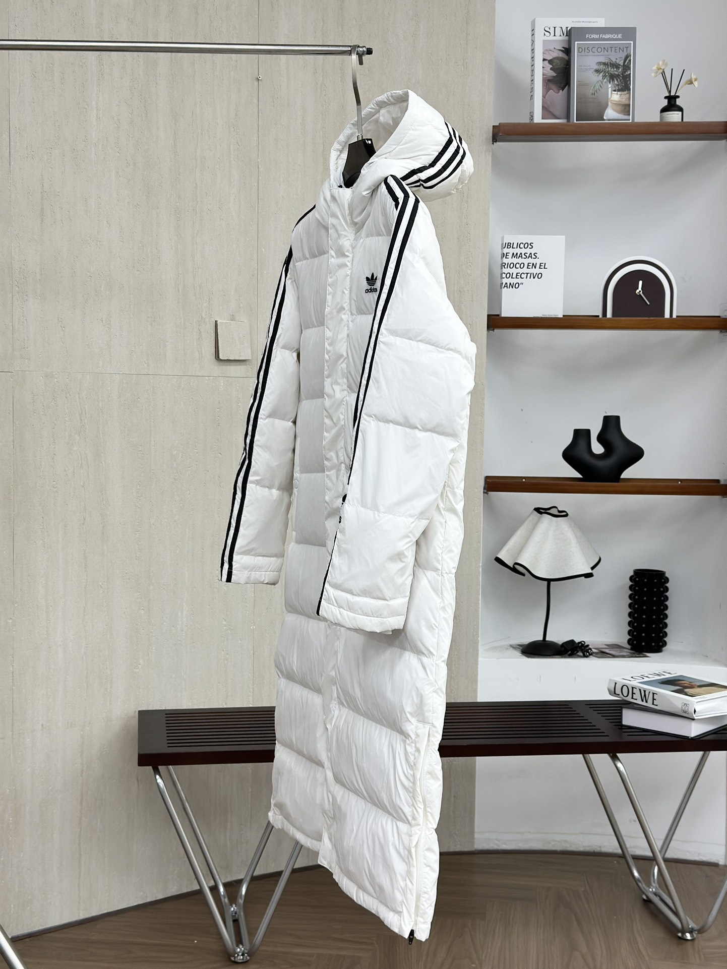 Adidas 3ST Long Coat Solid Color Embroidered Logo Outdoor Down Jacket 3 i1759981806 2287 0