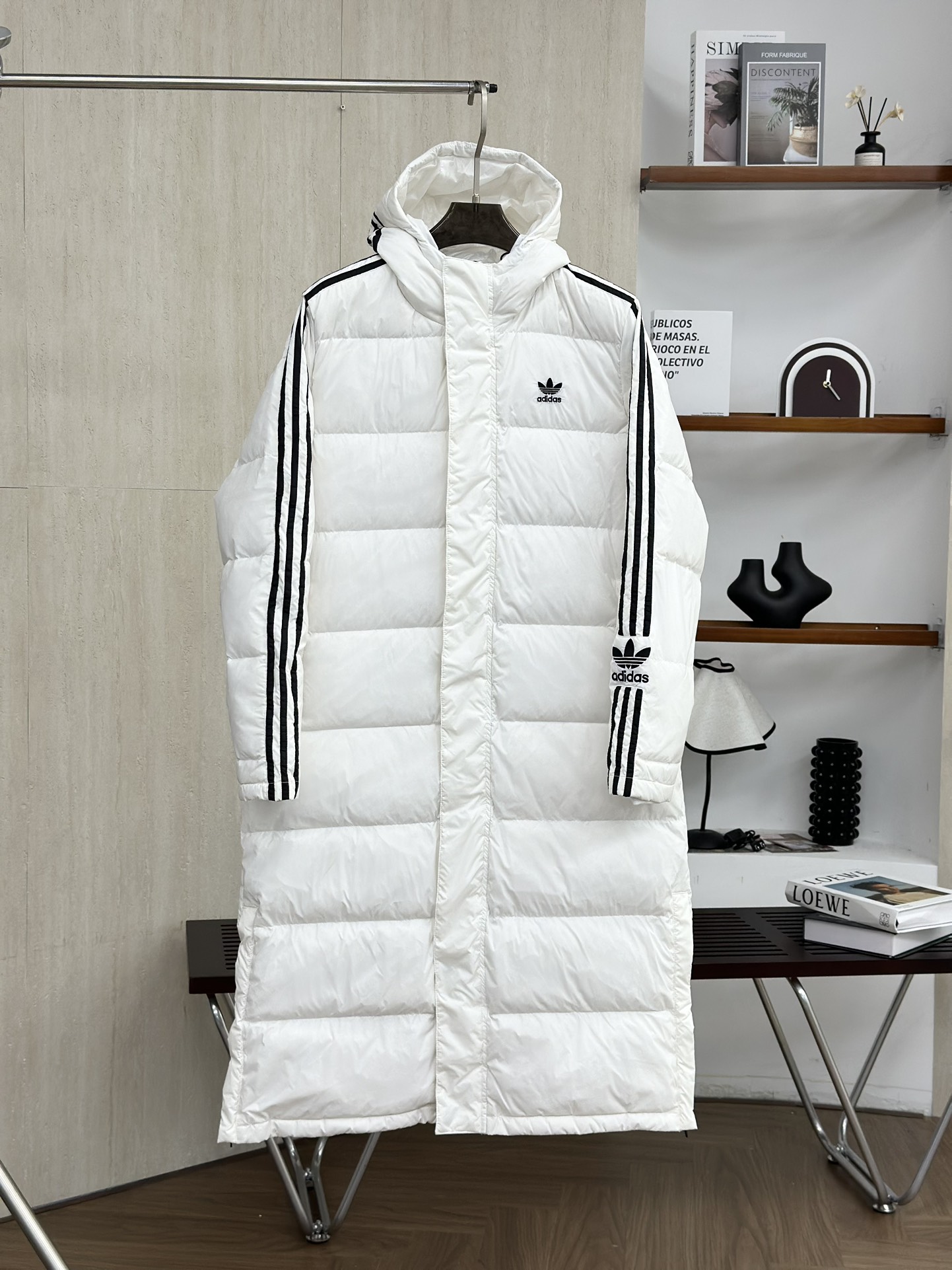 Adidas 3ST Long Coat Solid Color Embroidered Logo Outdoor Down Jacket 2 i1759981806 3495 5