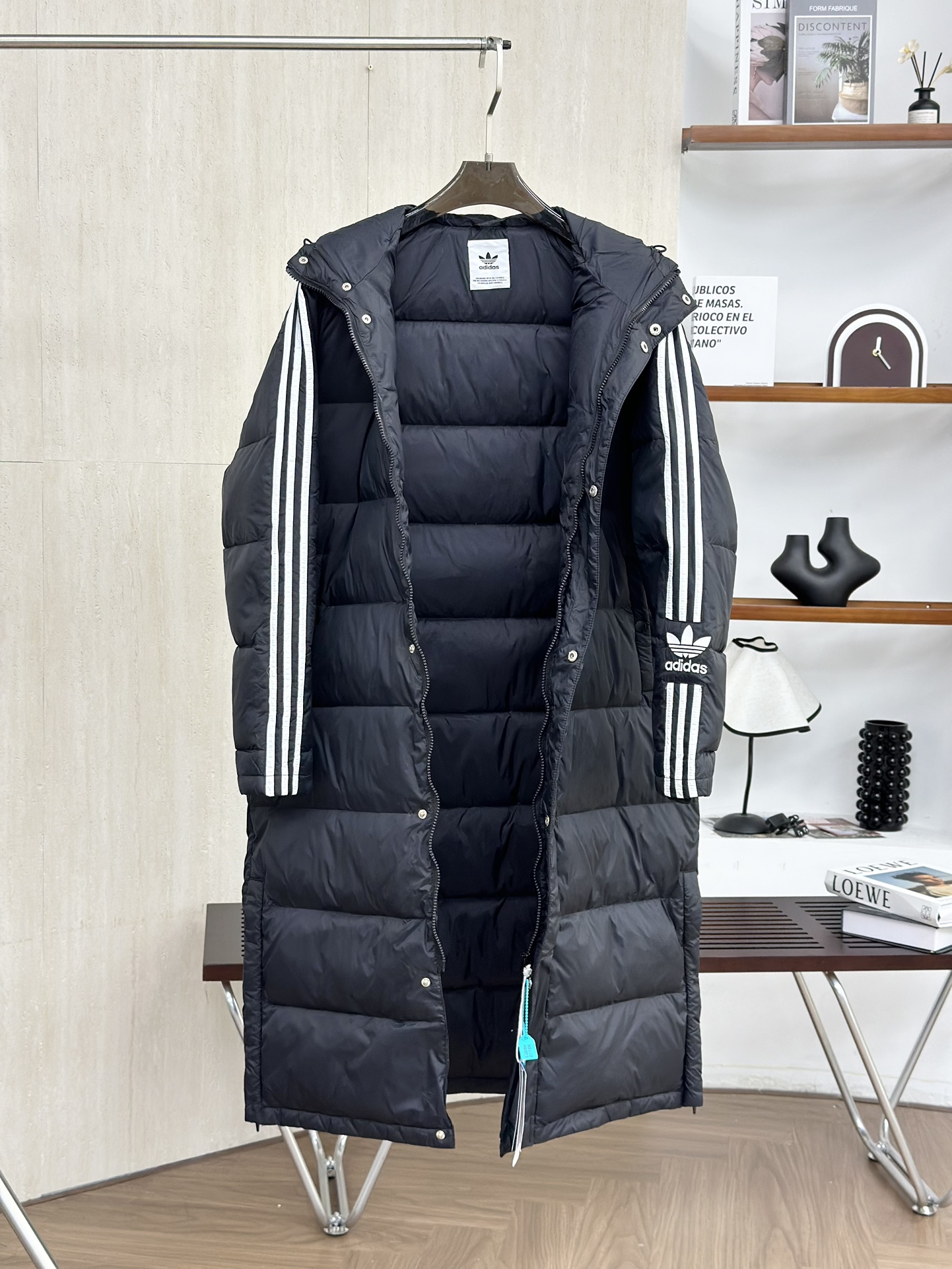 Adidas 3ST Long Coat Solid Color Embroidered Logo Outdoor Down Jacket 6 i1759981861 2485 0