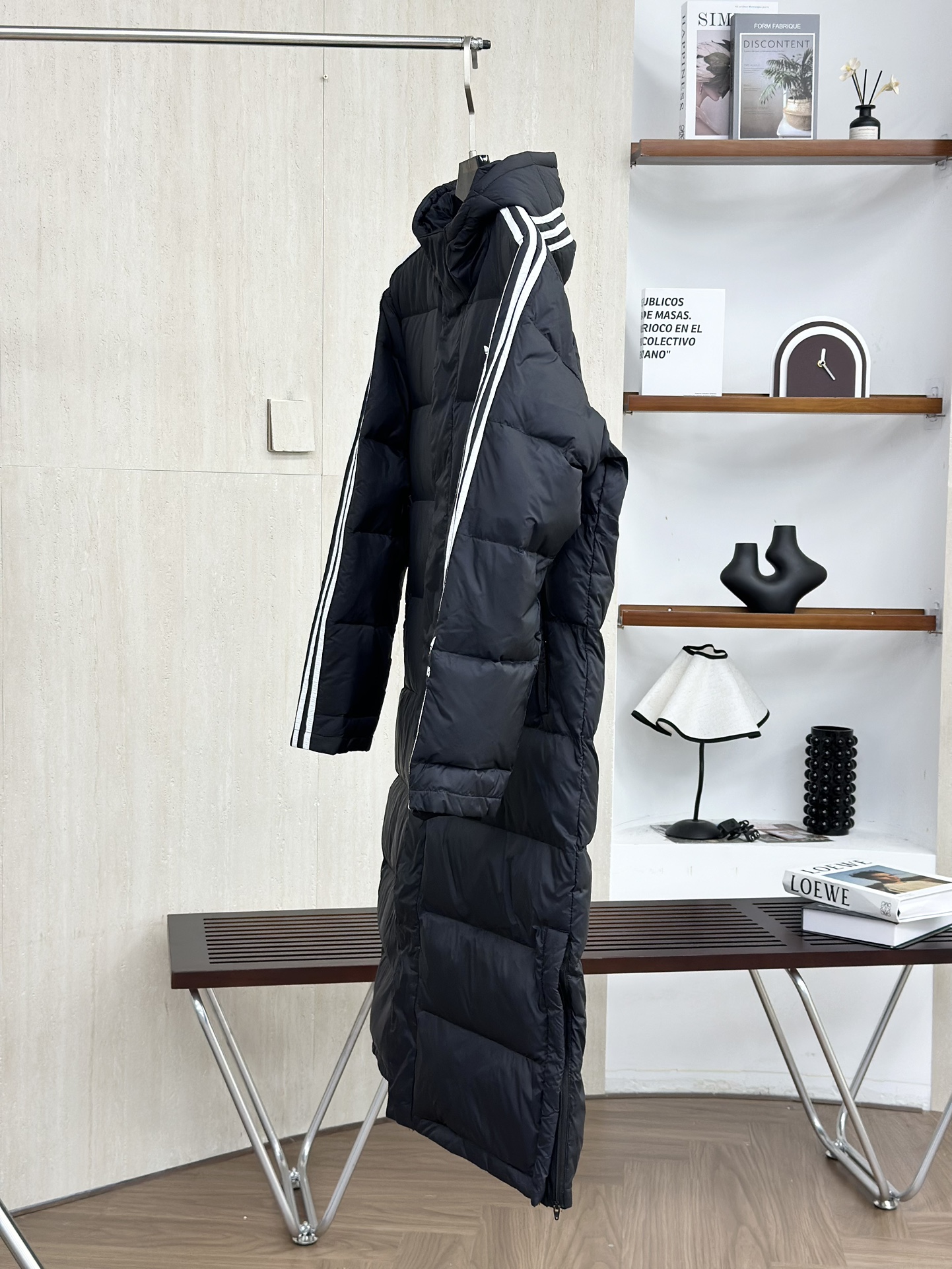Adidas 3ST Long Coat Solid Color Embroidered Logo Outdoor Down Jacket 3 i1759981861 3392 0