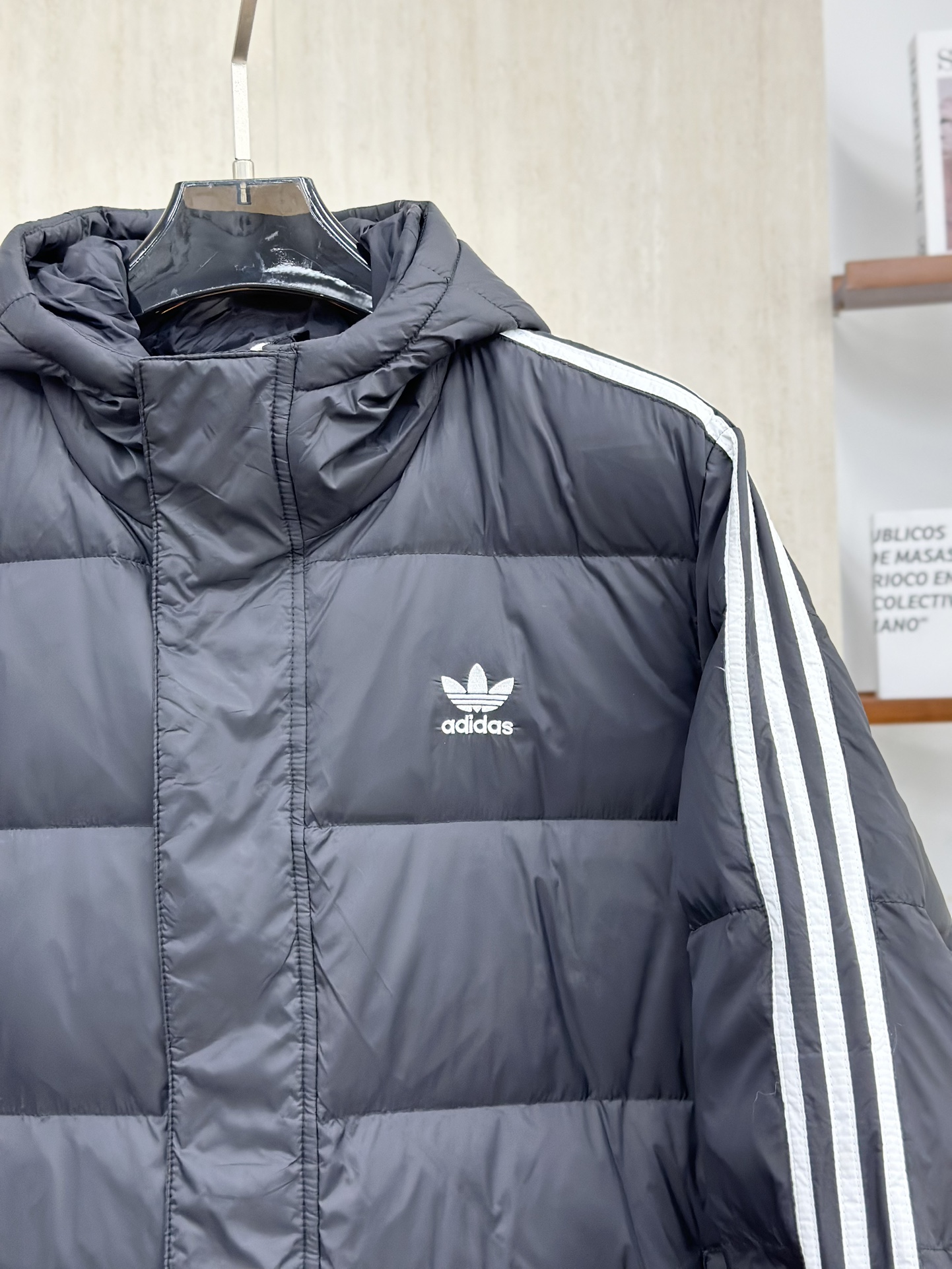 Adidas 3ST Long Coat Solid Color Embroidered Logo Outdoor Down Jacket 7 i1759981861 6029 0